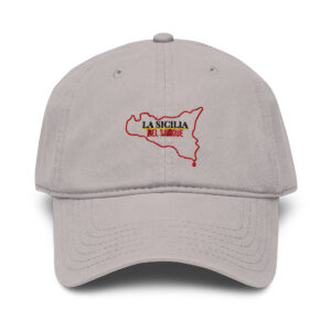 Cappello Unisex "la Sicilia nel sangue" logo Ricamato