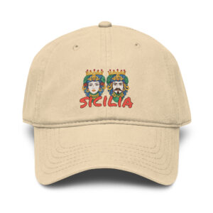 Cappello Unisex "Sicilia" con Teste di Moro