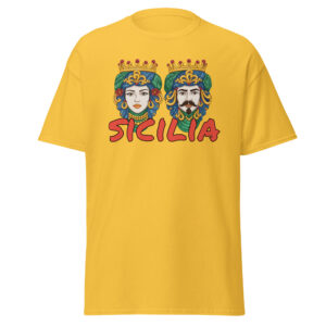 T-shirt Unisex "Sicilia" con Teste di Moro