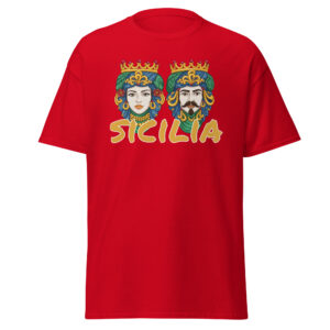 T-shirt Unisex "Sicilia" con Teste di Moro