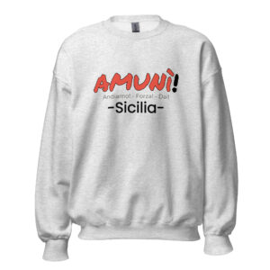 Felpa girocollo Unisex "Amunì"