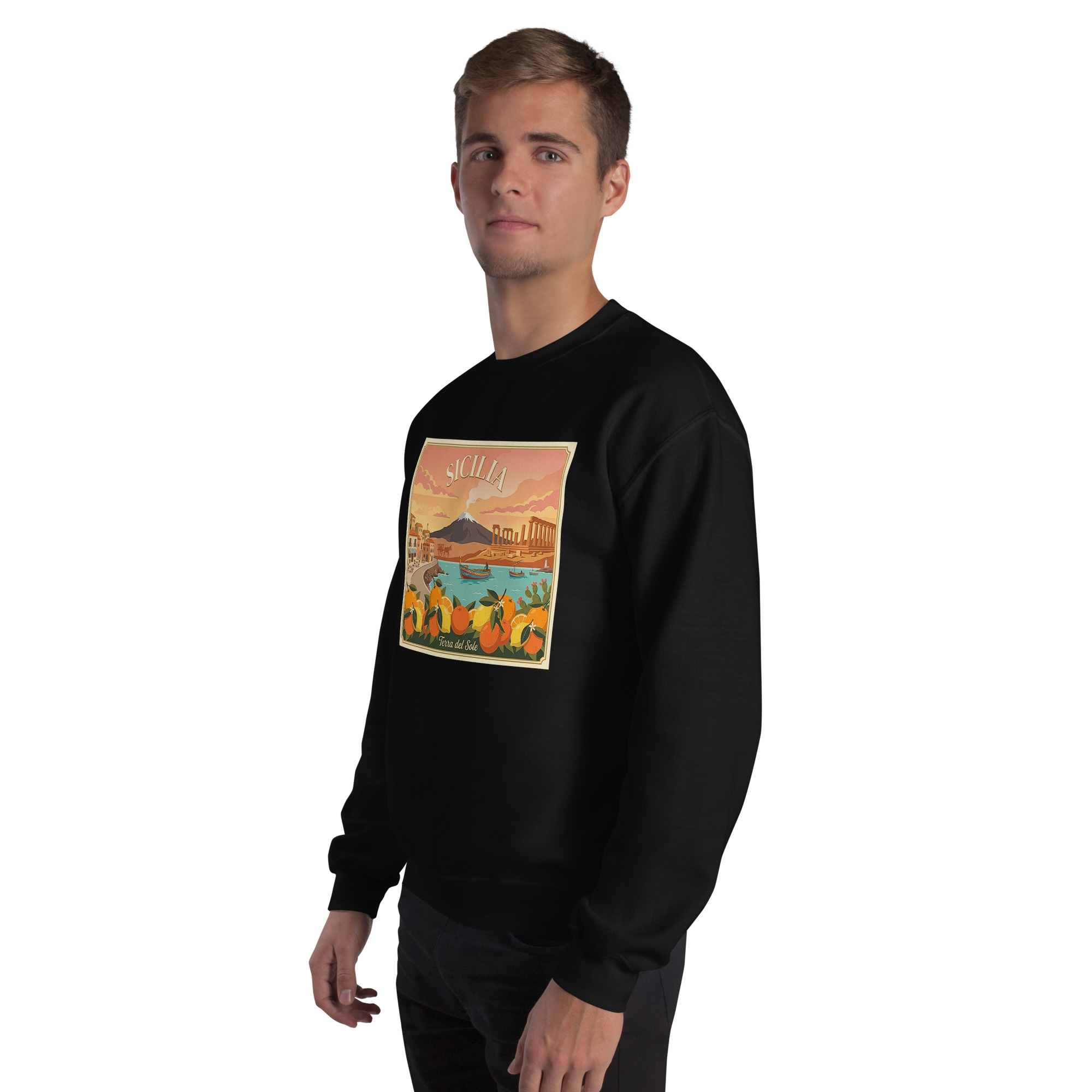 Felpa con cappuccio Unisex "Sicilia - Terra del sole" - immagine 46