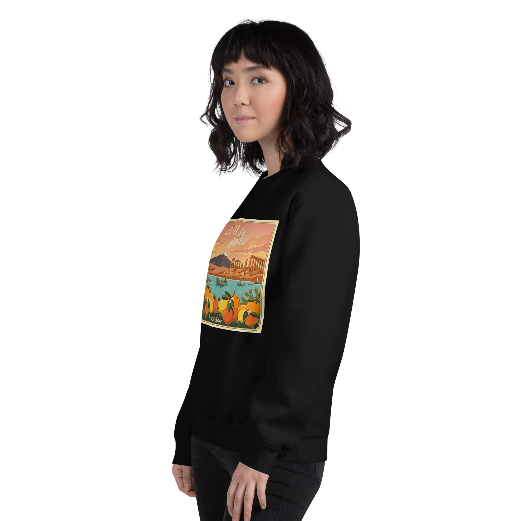 Felpa con cappuccio Unisex "Sicilia - Terra del sole" - immagine 136