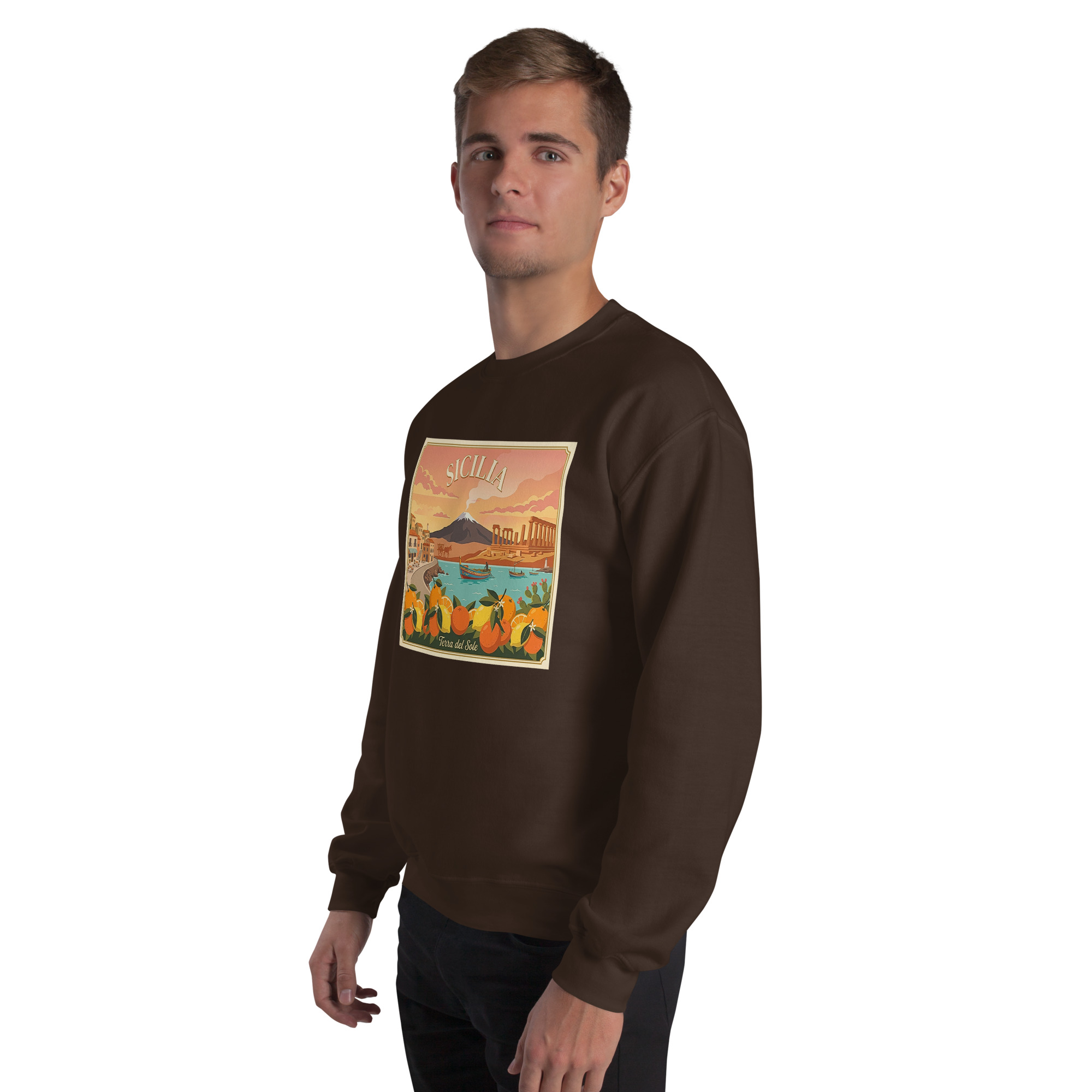 Felpa con cappuccio Unisex "Sicilia - Terra del sole" - immagine 48