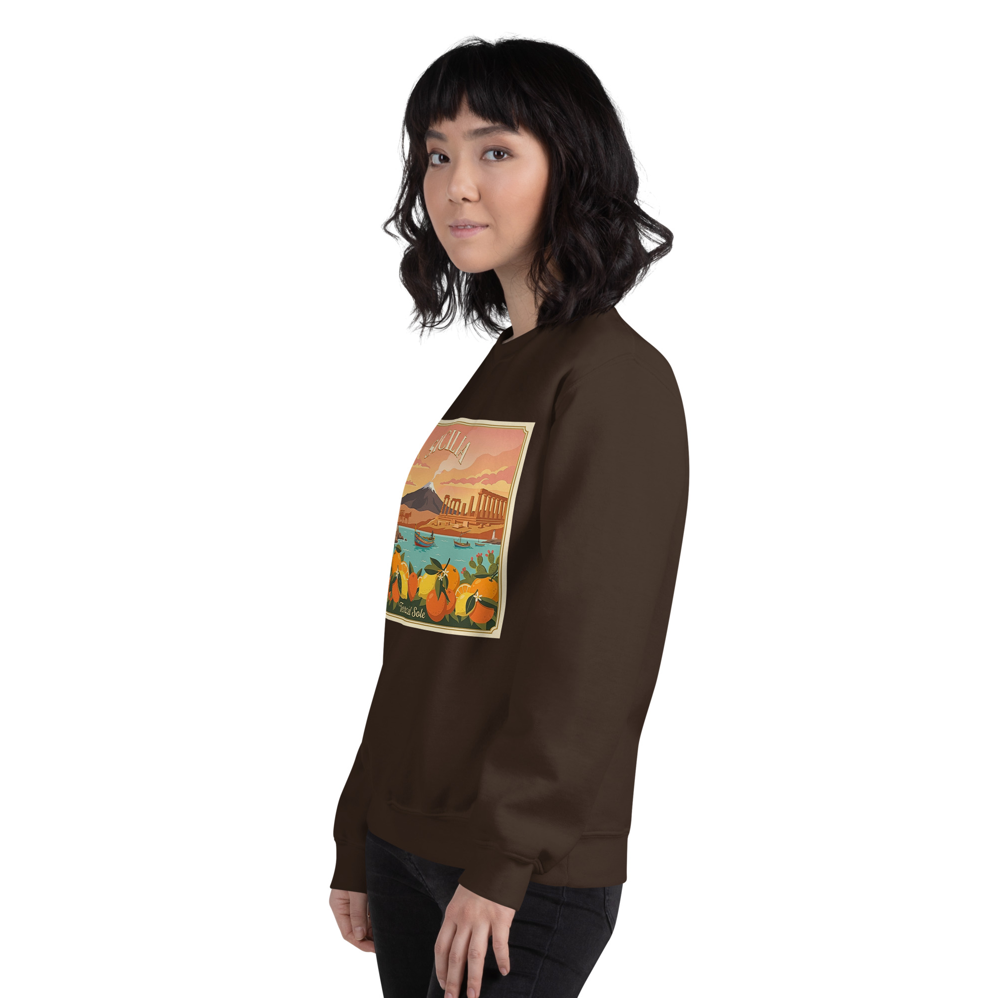 Felpa con cappuccio Unisex "Sicilia - Terra del sole" - immagine 138