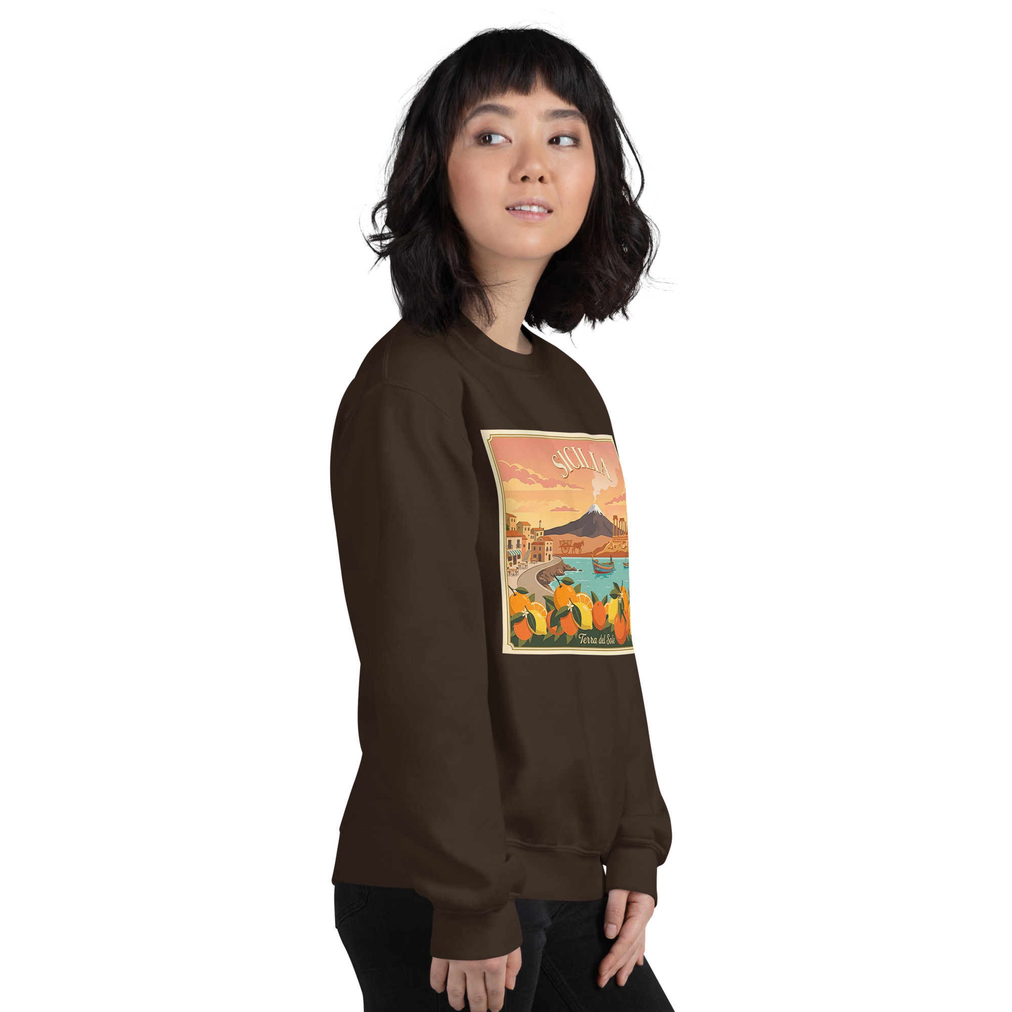 Felpa con cappuccio Unisex "Sicilia - Terra del sole" - immagine 153