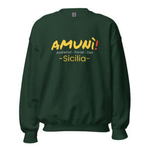 Felpa girocollo Unisex "Amunì"
