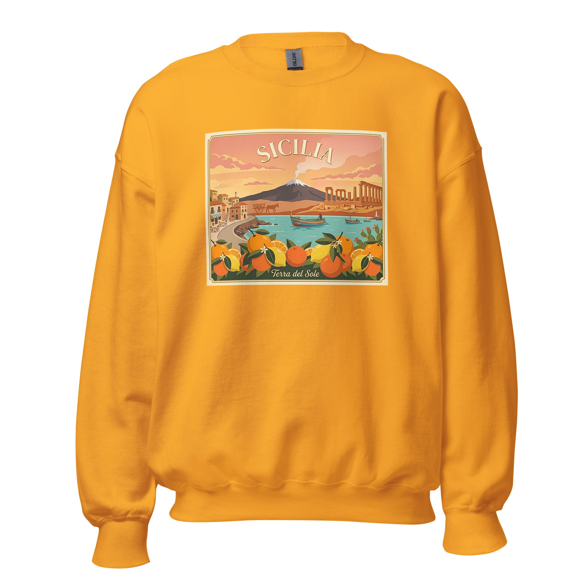 Felpa con cappuccio Unisex "Sicilia - Terra del sole" - immagine 9