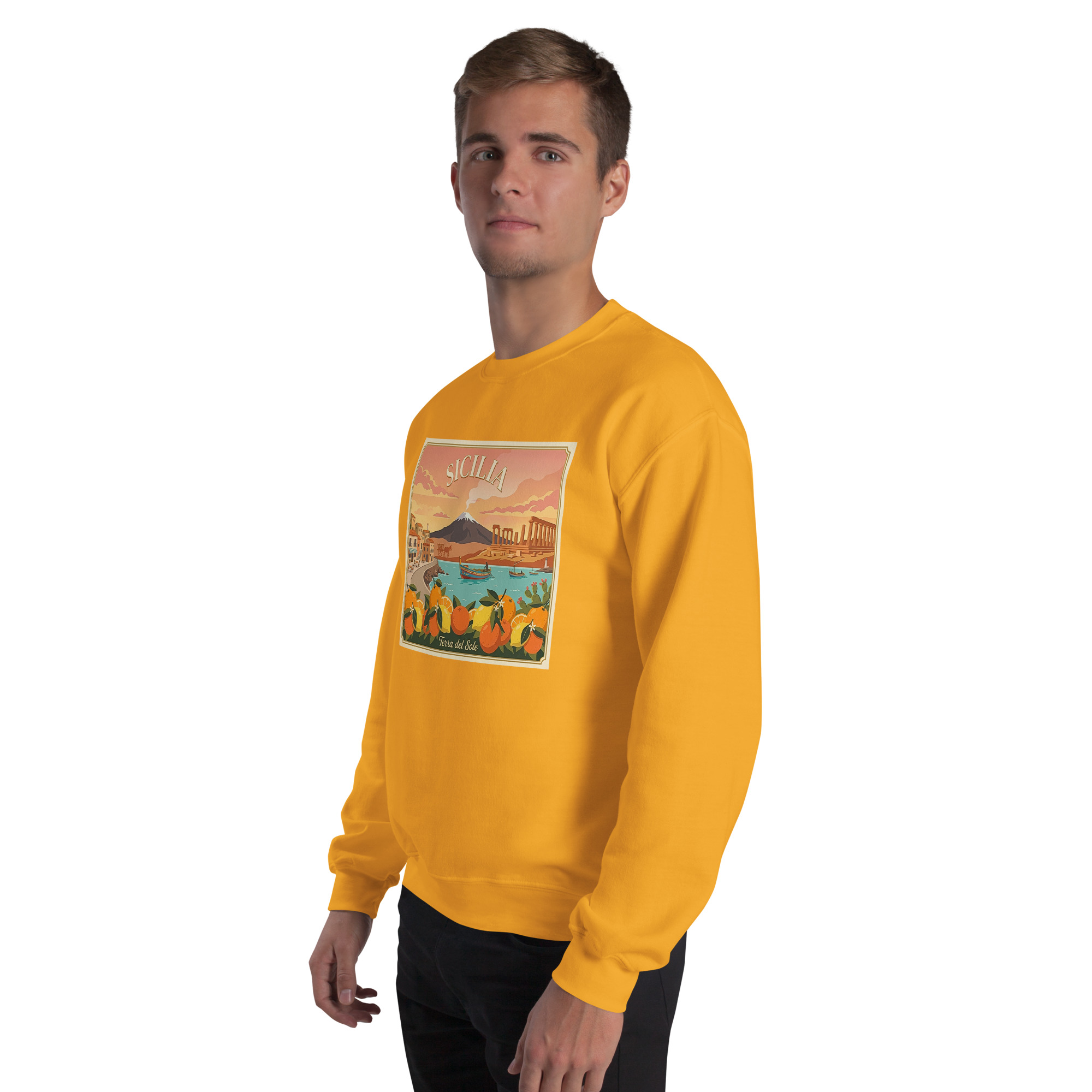 Felpa con cappuccio Unisex "Sicilia - Terra del sole" - immagine 56