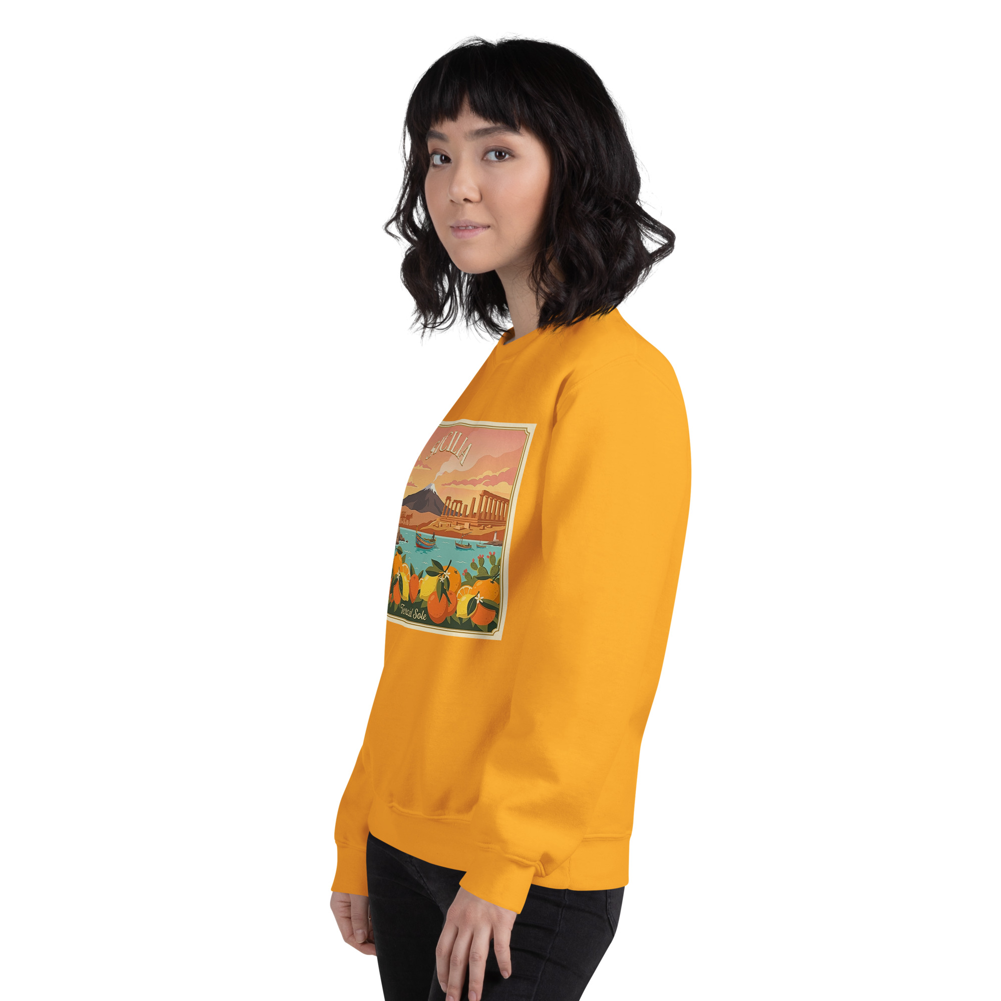 Felpa con cappuccio Unisex "Sicilia - Terra del sole" - immagine 146