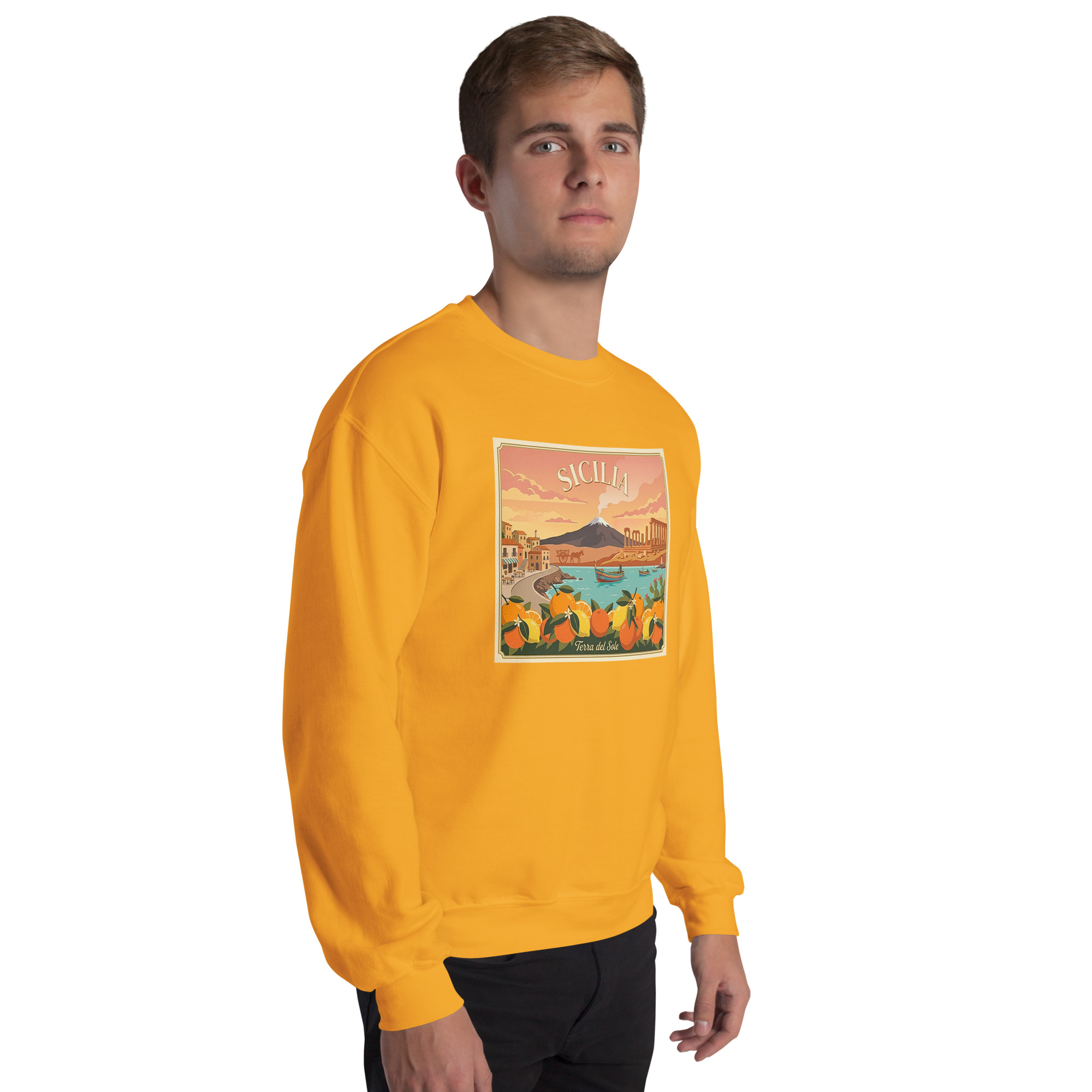 Felpa con cappuccio Unisex "Sicilia - Terra del sole" - immagine 86