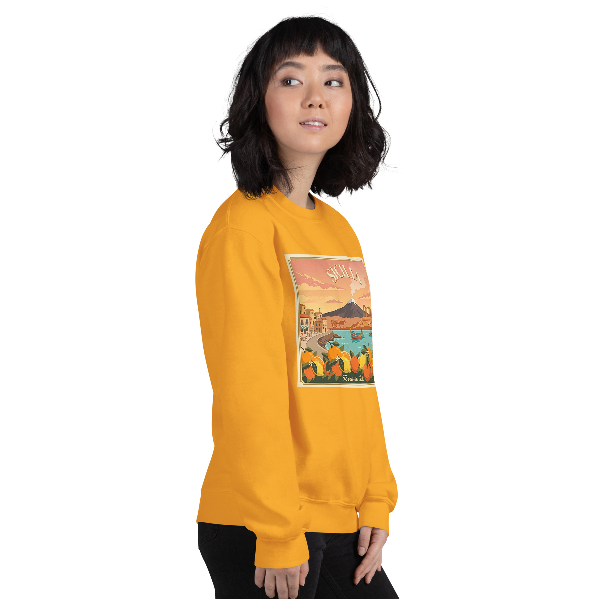 Felpa con cappuccio Unisex "Sicilia - Terra del sole" - immagine 161