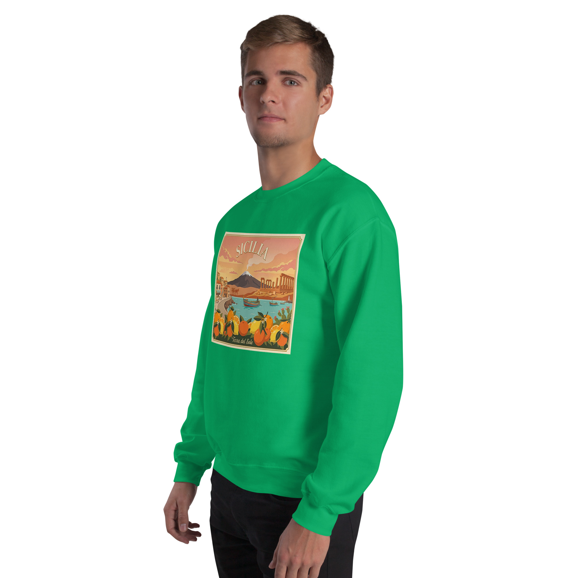 Felpa con cappuccio Unisex "Sicilia - Terra del sole" - immagine 55