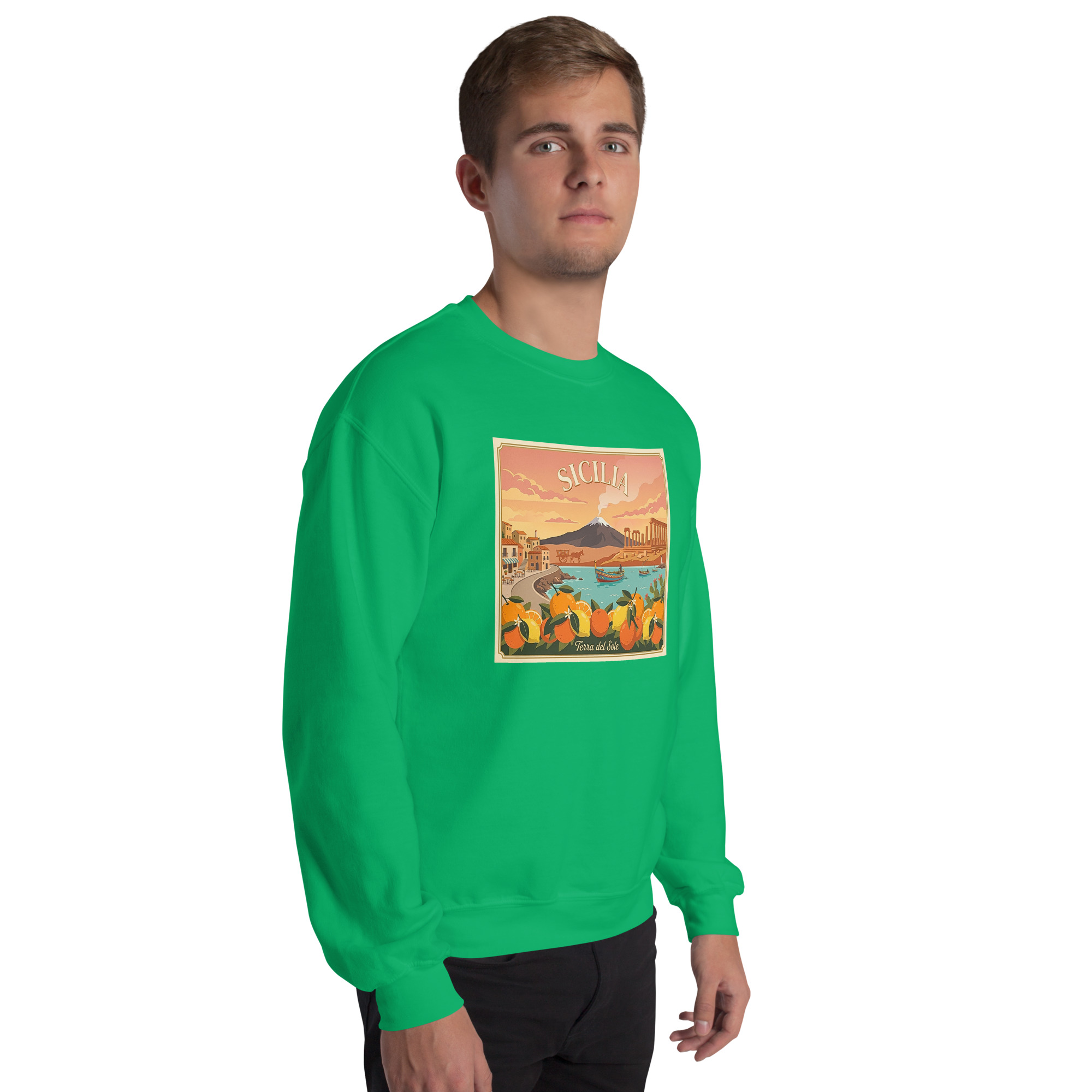 Felpa con cappuccio Unisex "Sicilia - Terra del sole" - immagine 85