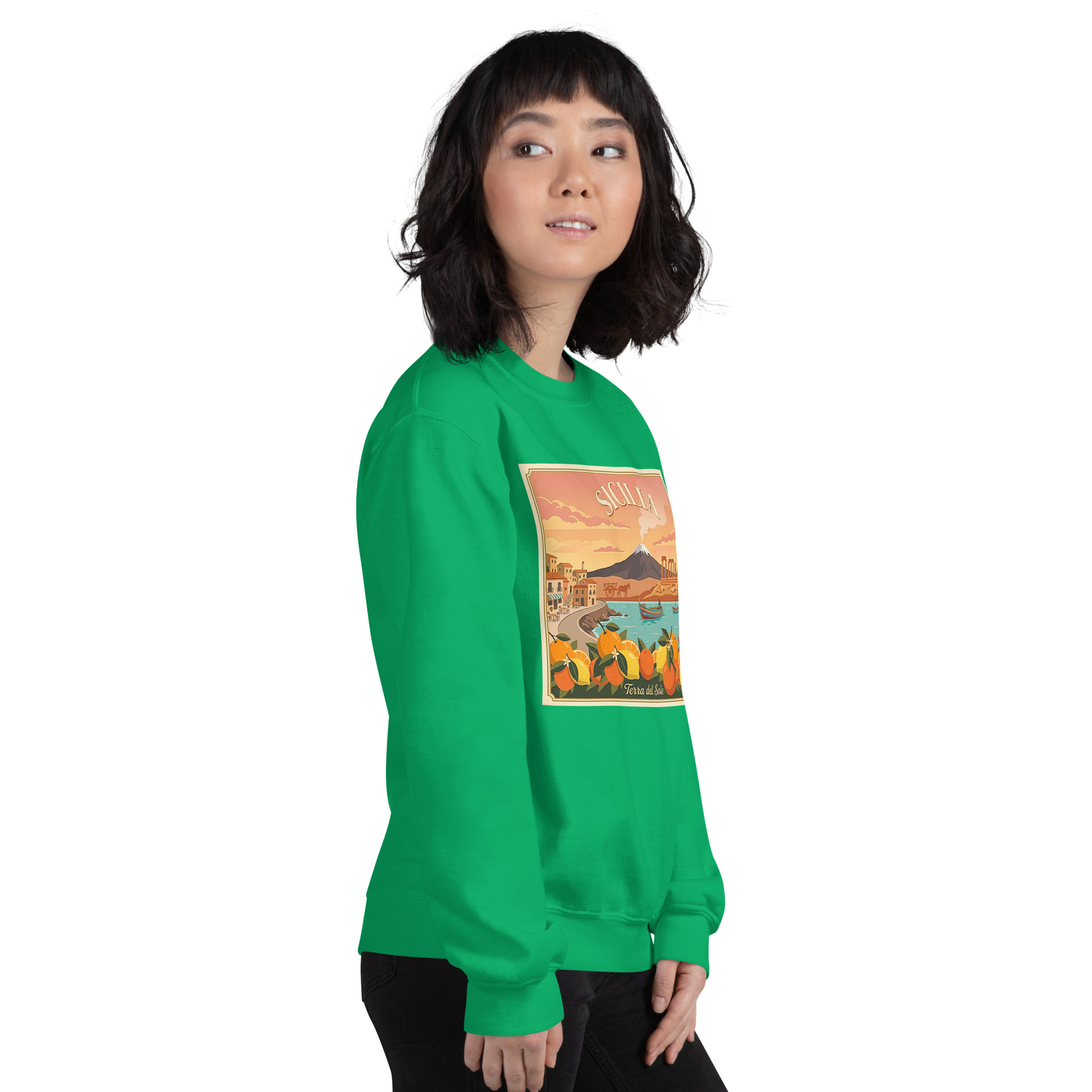 Felpa con cappuccio Unisex "Sicilia - Terra del sole" - immagine 160