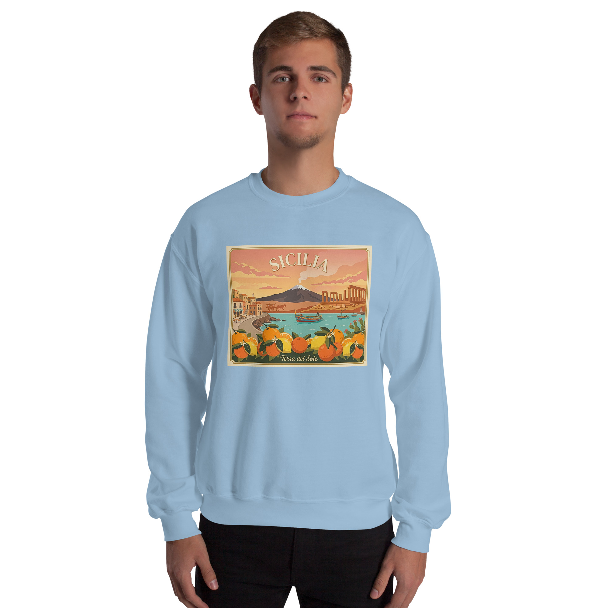 Felpa con cappuccio Unisex "Sicilia - Terra del sole" - immagine 27