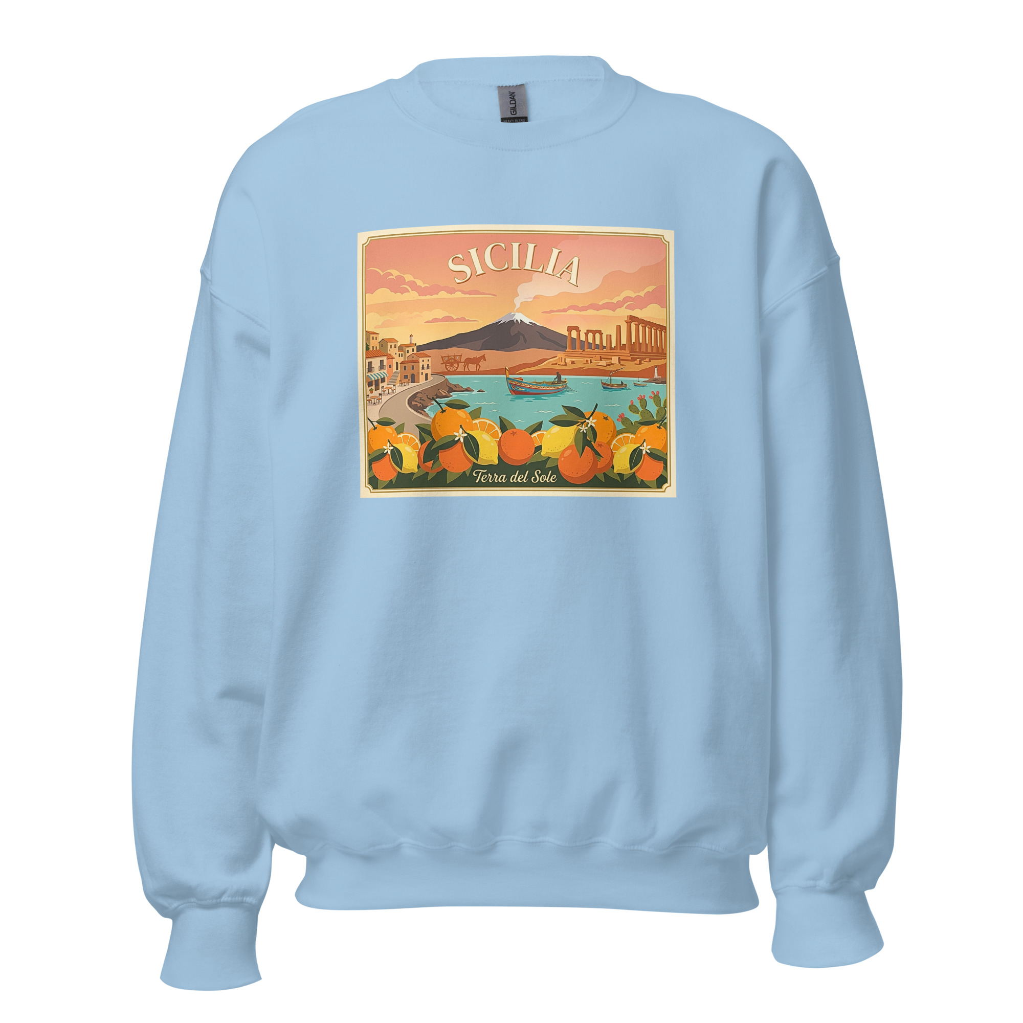 Felpa con cappuccio Unisex "Sicilia - Terra del sole" - immagine 8