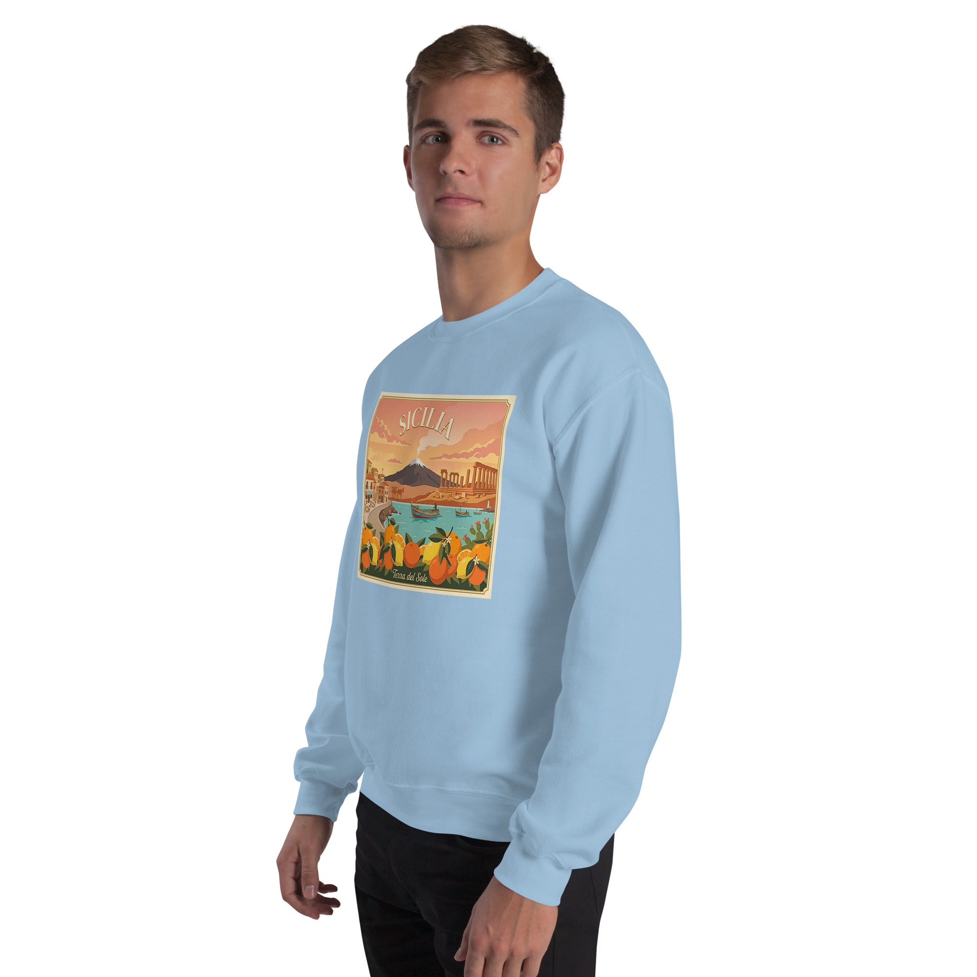 Felpa con cappuccio Unisex "Sicilia - Terra del sole" - immagine 57