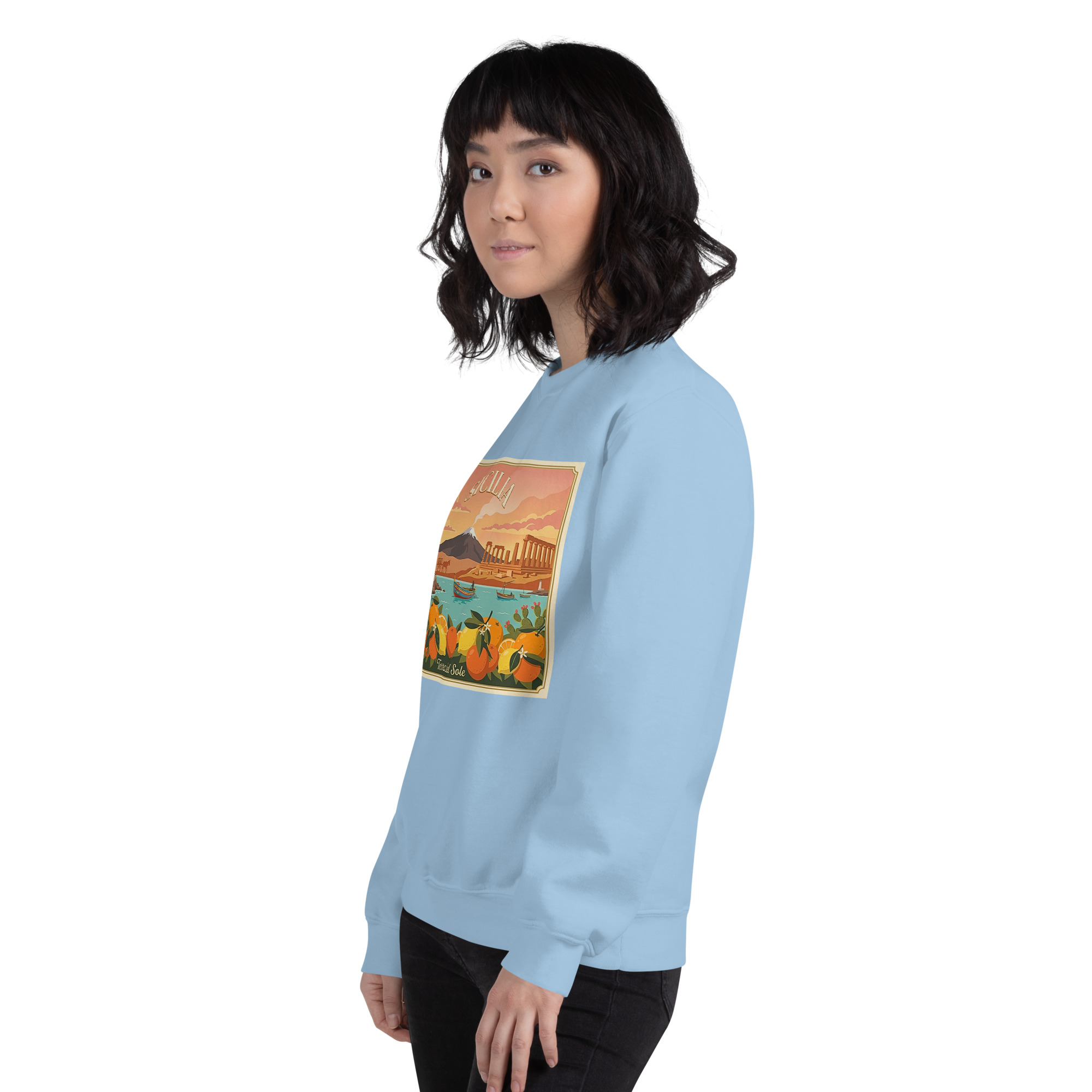 Felpa con cappuccio Unisex "Sicilia - Terra del sole" - immagine 147