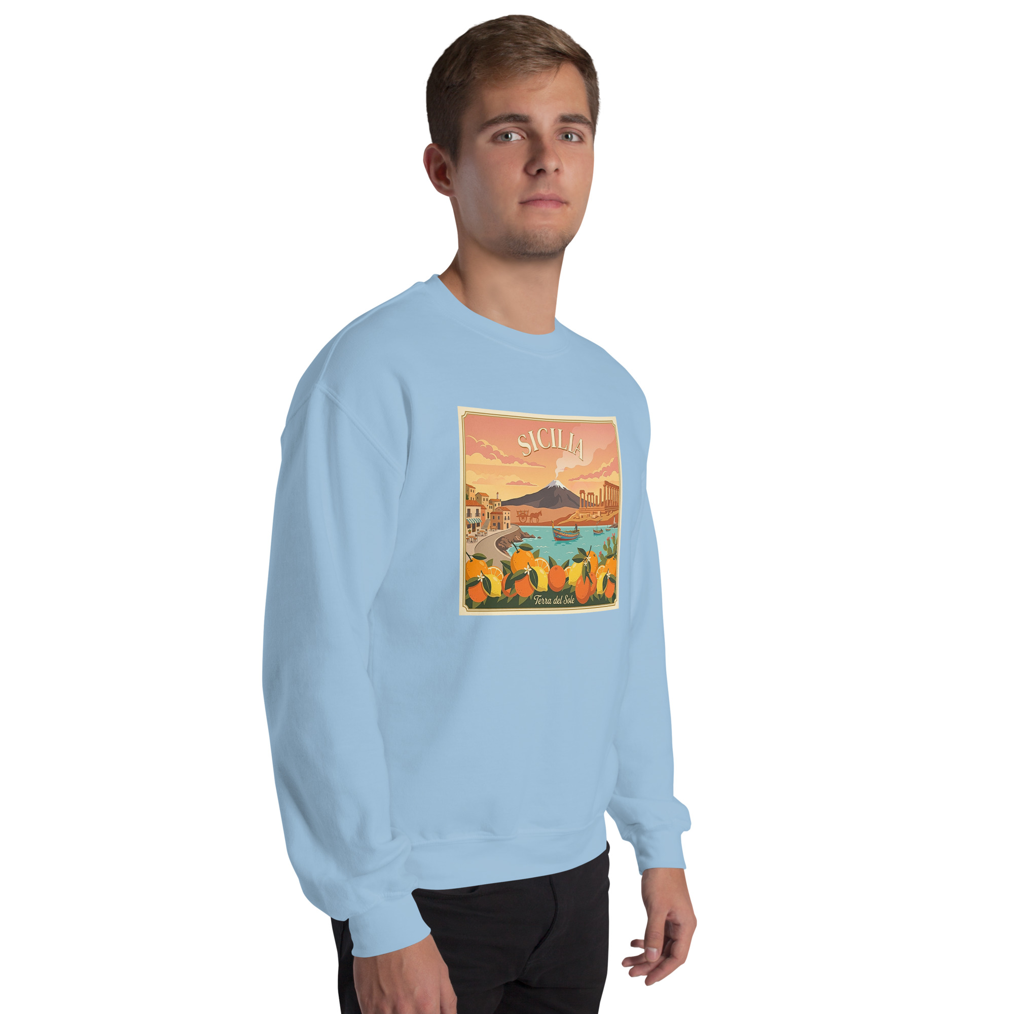 Felpa con cappuccio Unisex "Sicilia - Terra del sole" - immagine 87