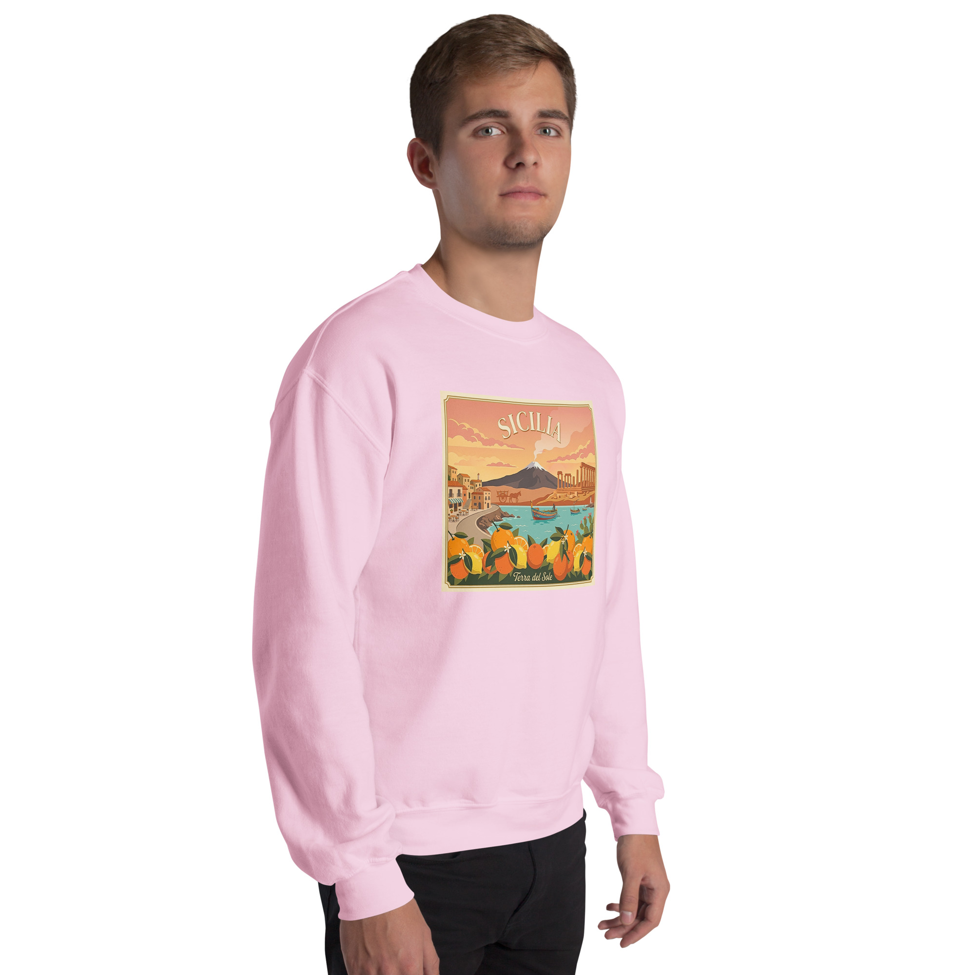 Felpa con cappuccio Unisex "Sicilia - Terra del sole" - immagine 89