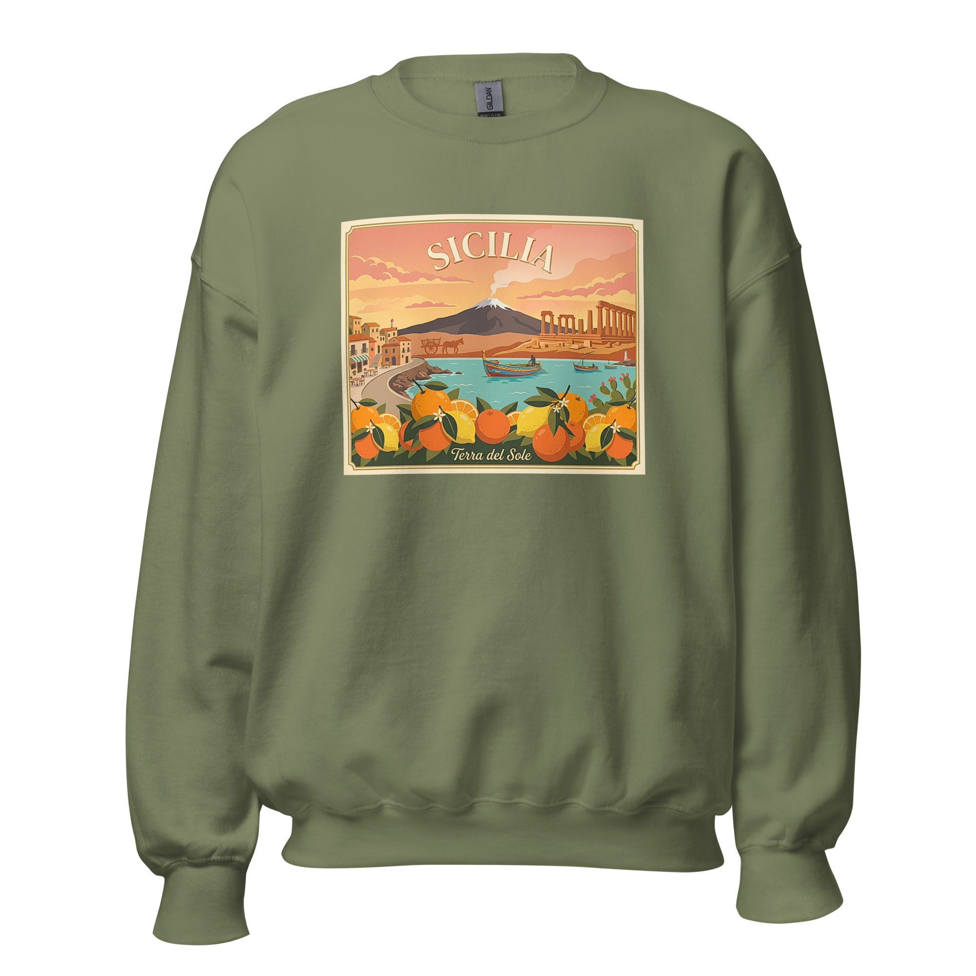 Felpa con cappuccio Unisex "Sicilia - Terra del sole" - immagine 11