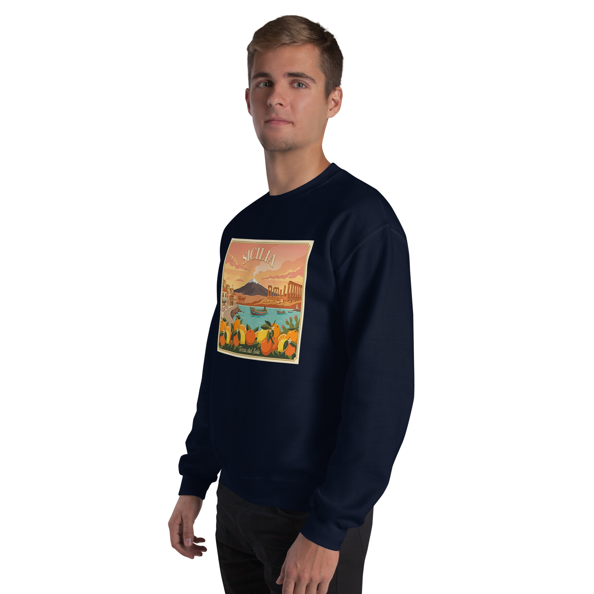 Felpa con cappuccio Unisex "Sicilia - Terra del sole" - immagine 47