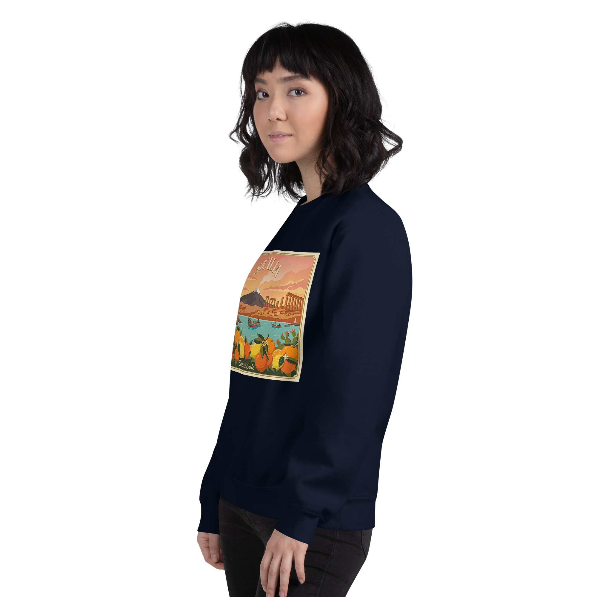 Felpa con cappuccio Unisex "Sicilia - Terra del sole" - immagine 137