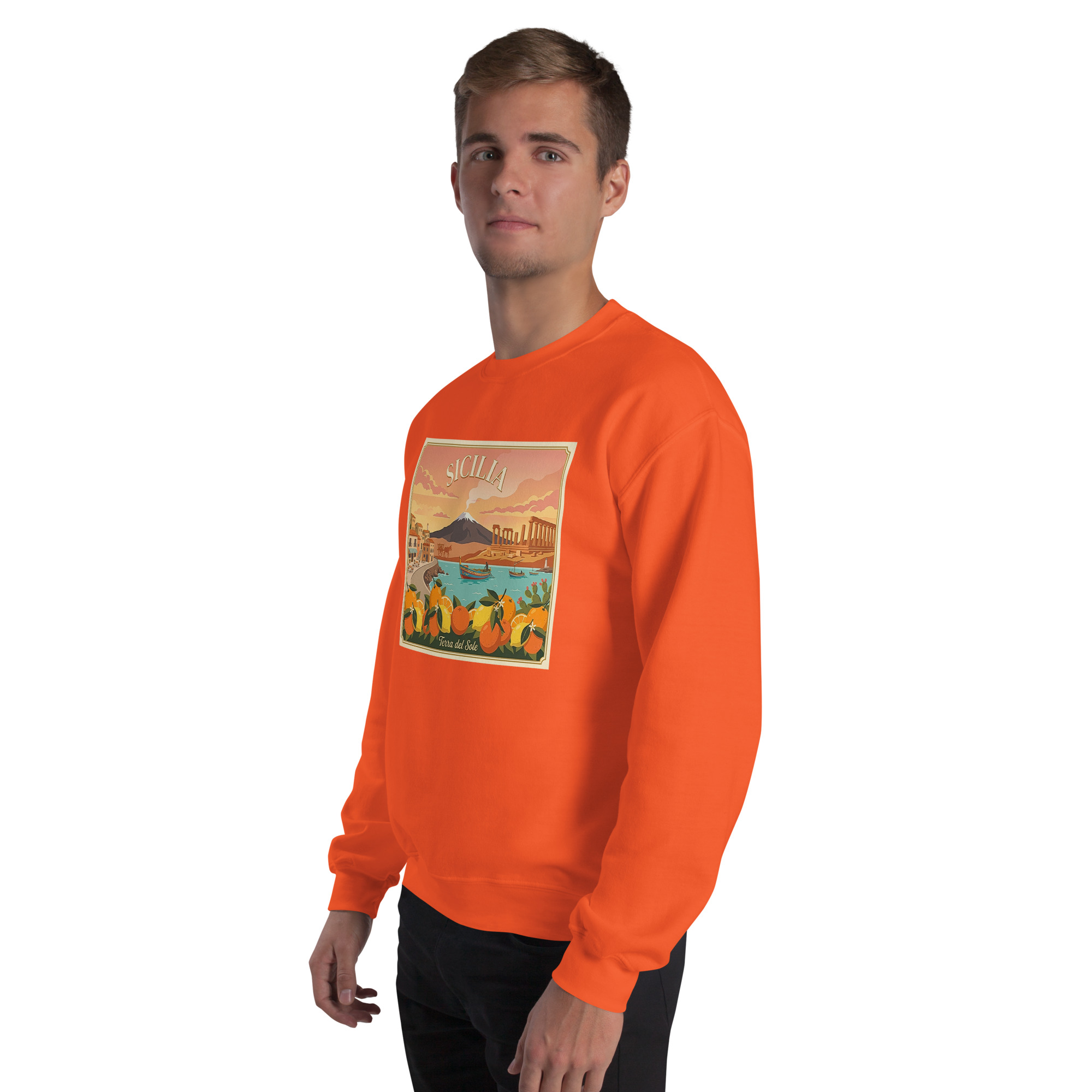 Felpa con cappuccio Unisex "Sicilia - Terra del sole" - immagine 53