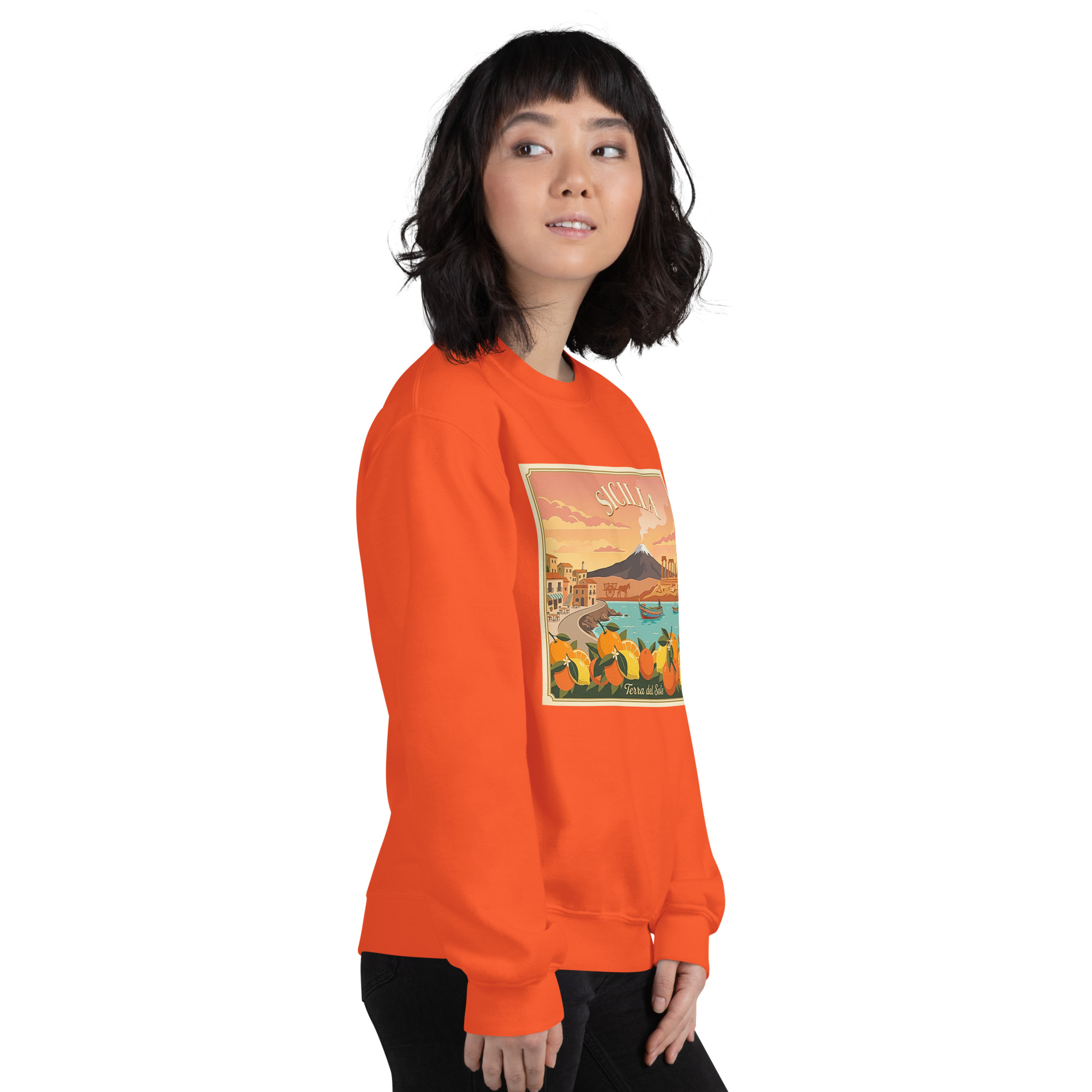 Felpa con cappuccio Unisex "Sicilia - Terra del sole" - immagine 158