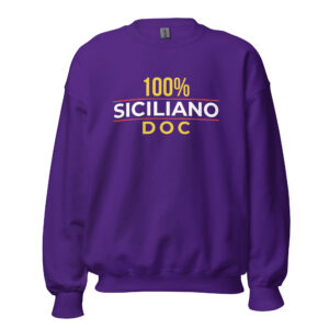 Felpa girocollo Unisex "100% Siciliano DOC"