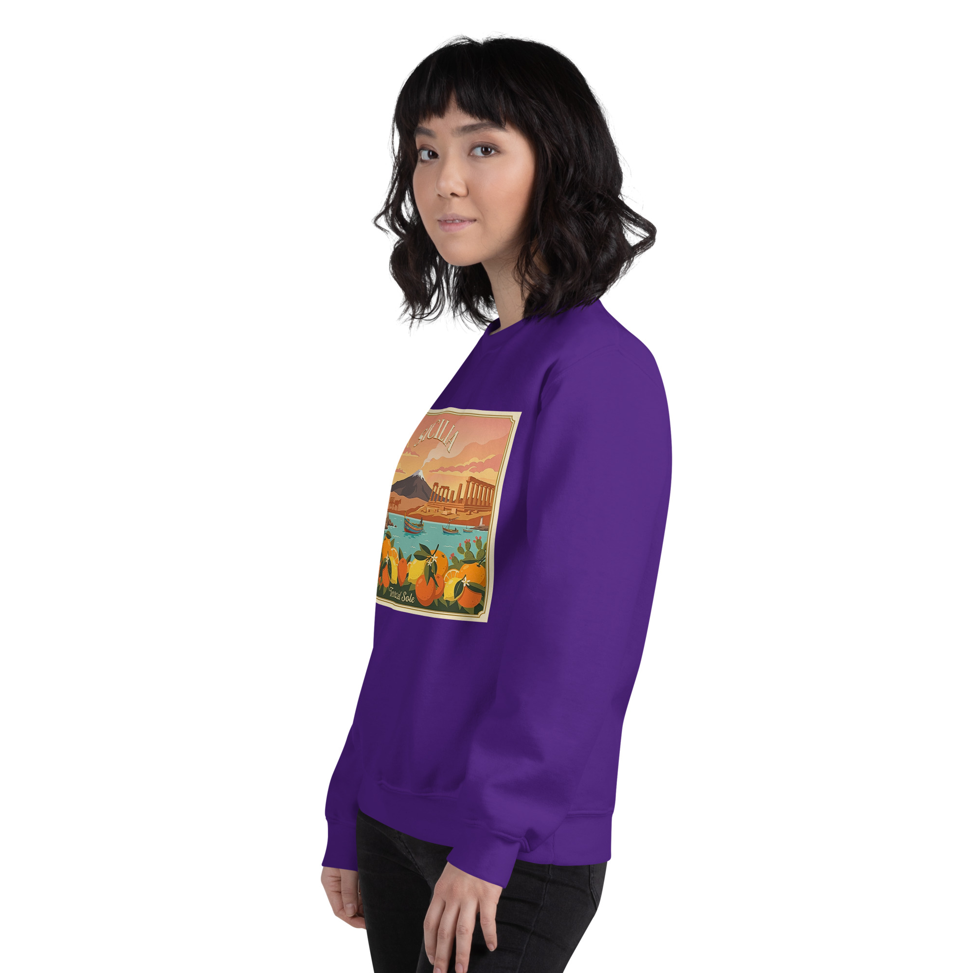 Felpa con cappuccio Unisex "Sicilia - Terra del sole" - immagine 139