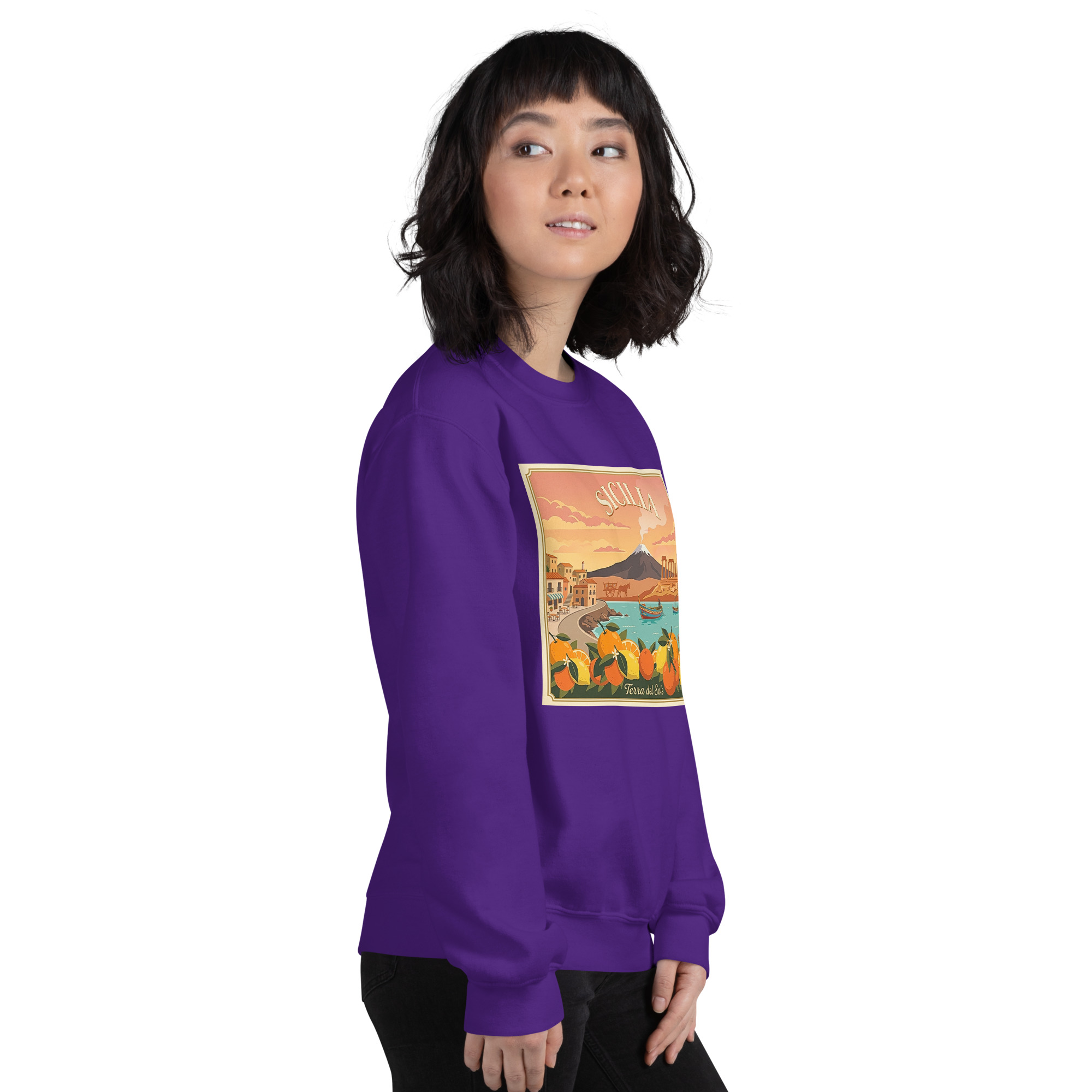 Felpa con cappuccio Unisex "Sicilia - Terra del sole" - immagine 154