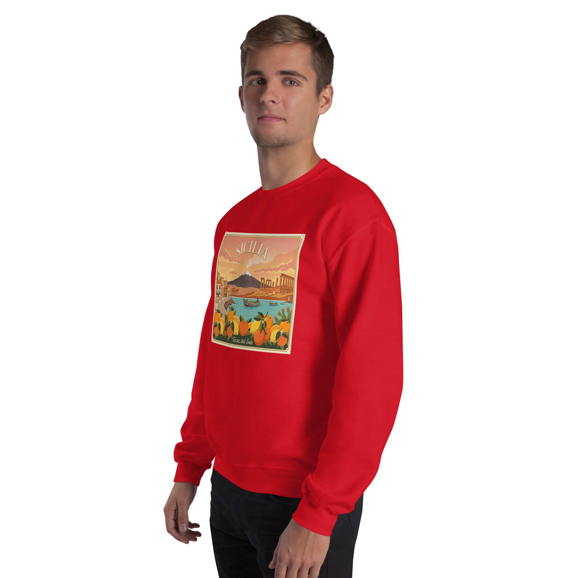 Felpa con cappuccio Unisex "Sicilia - Terra del sole" - immagine 51