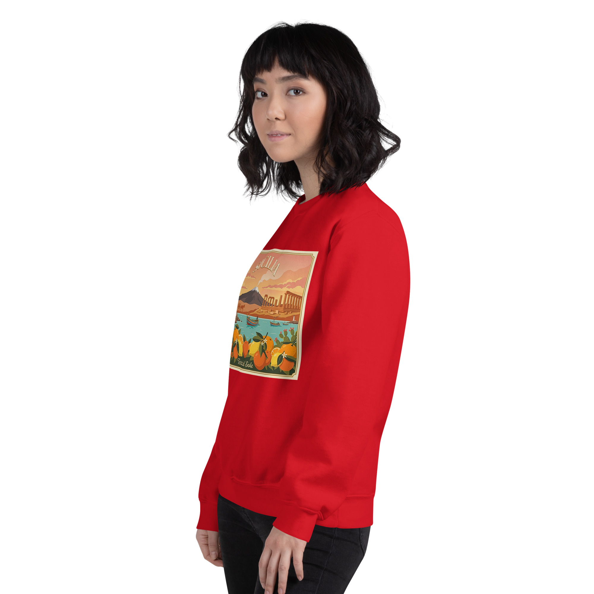 Felpa con cappuccio Unisex "Sicilia - Terra del sole" - immagine 141