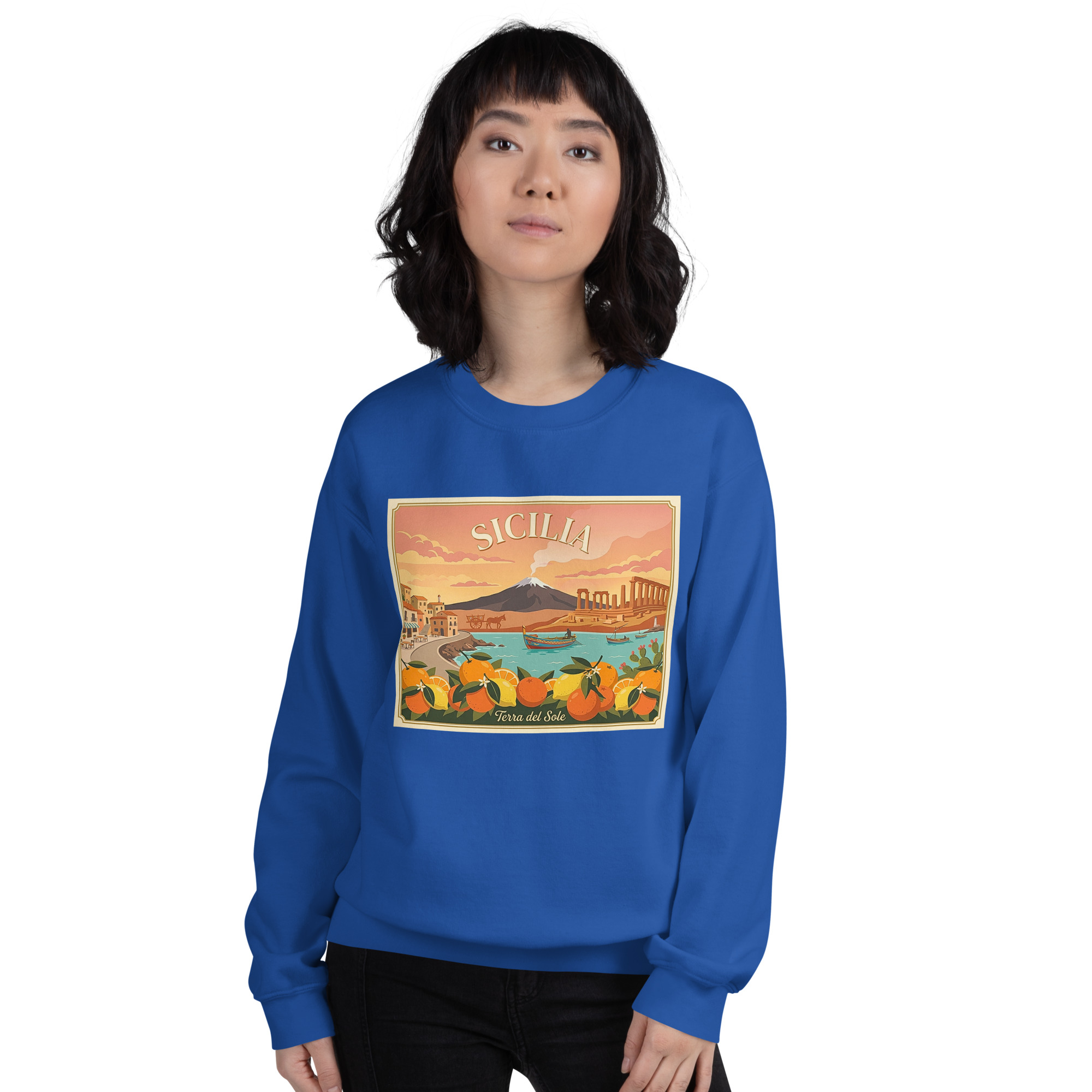 Felpa con cappuccio Unisex "Sicilia - Terra del sole" - immagine 112