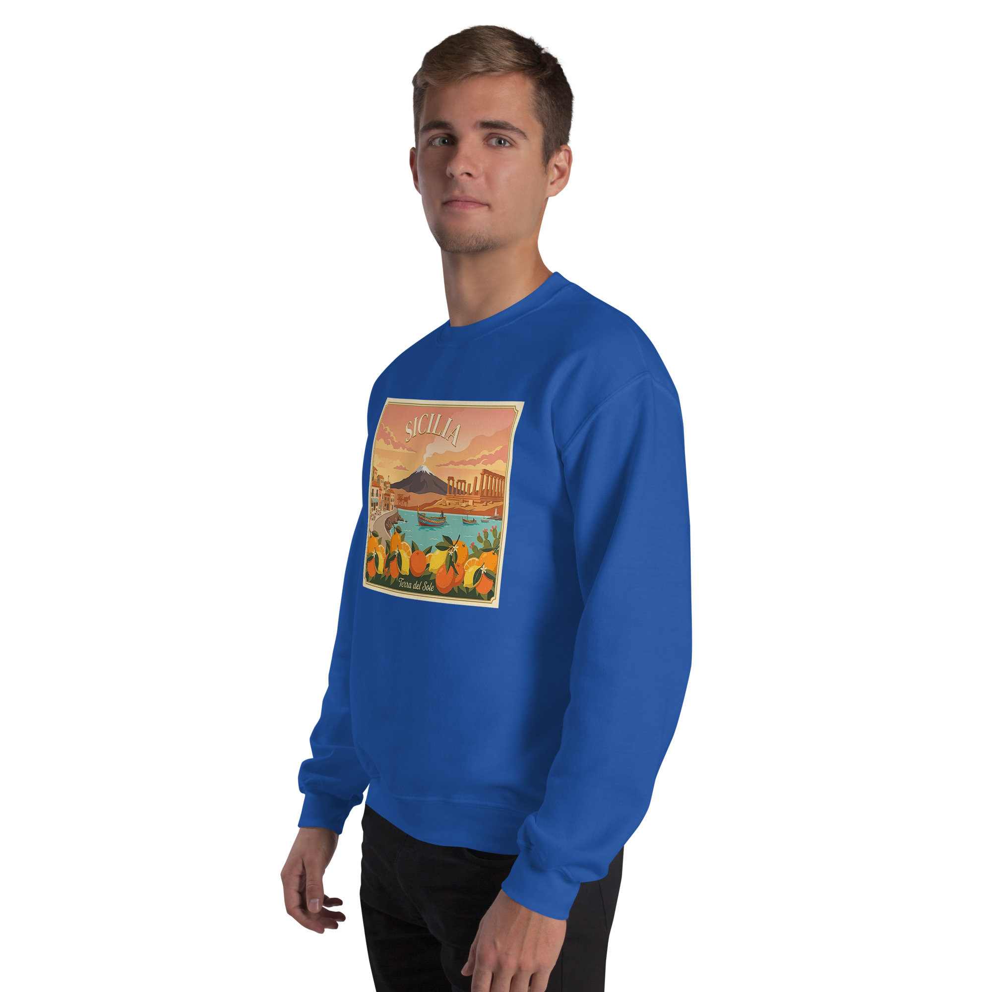 Felpa con cappuccio Unisex "Sicilia - Terra del sole" - immagine 52