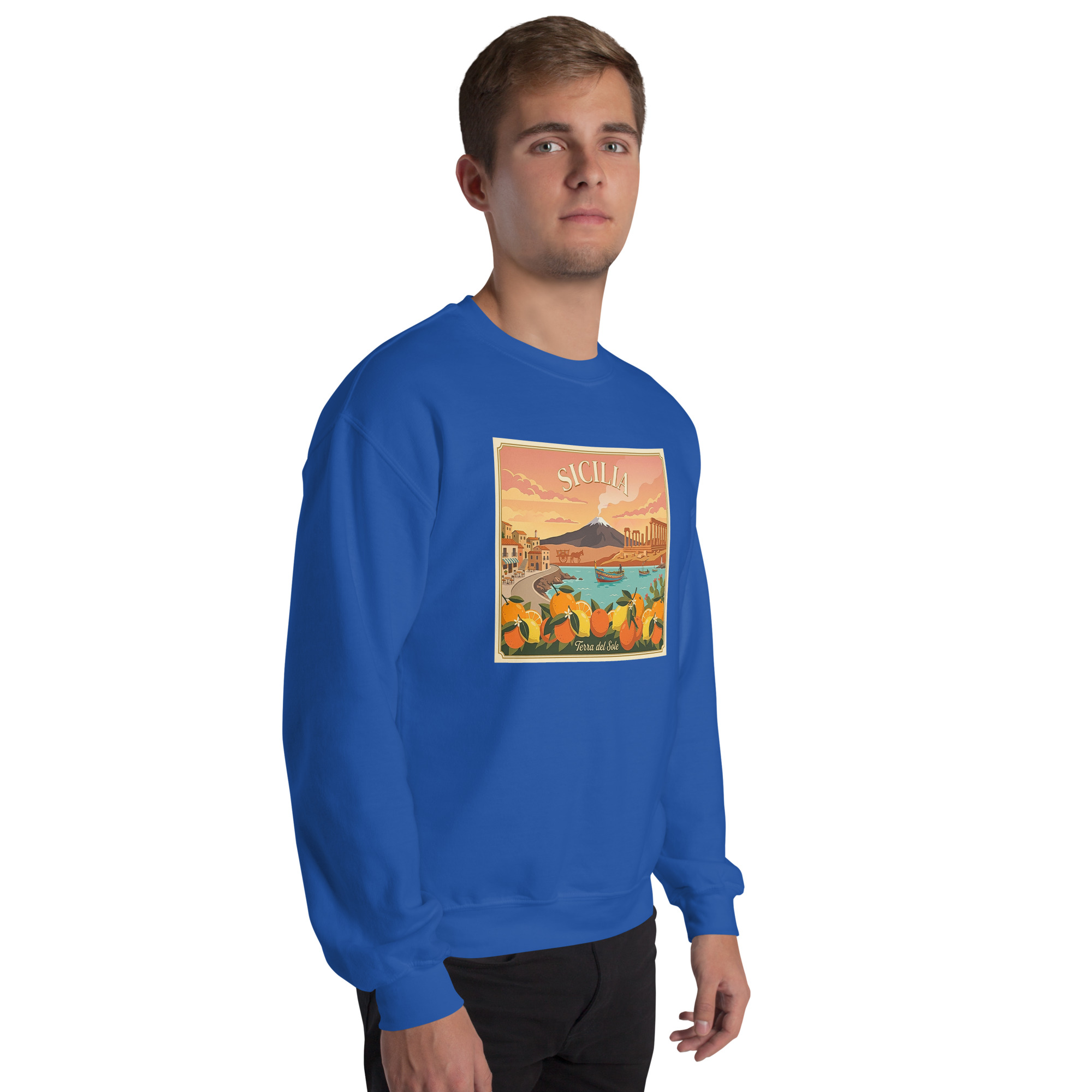 Felpa con cappuccio Unisex "Sicilia - Terra del sole" - immagine 82