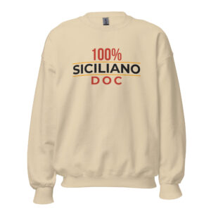 Felpa girocollo Unisex "100% Siciliano DOC"