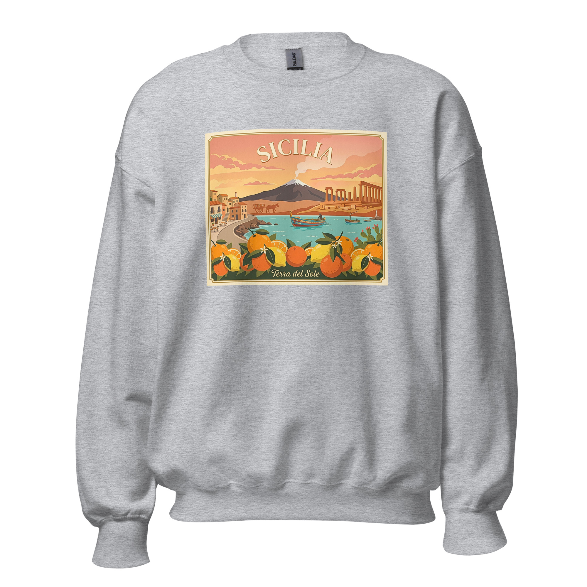 Felpa con cappuccio Unisex "Sicilia - Terra del sole" - immagine 14