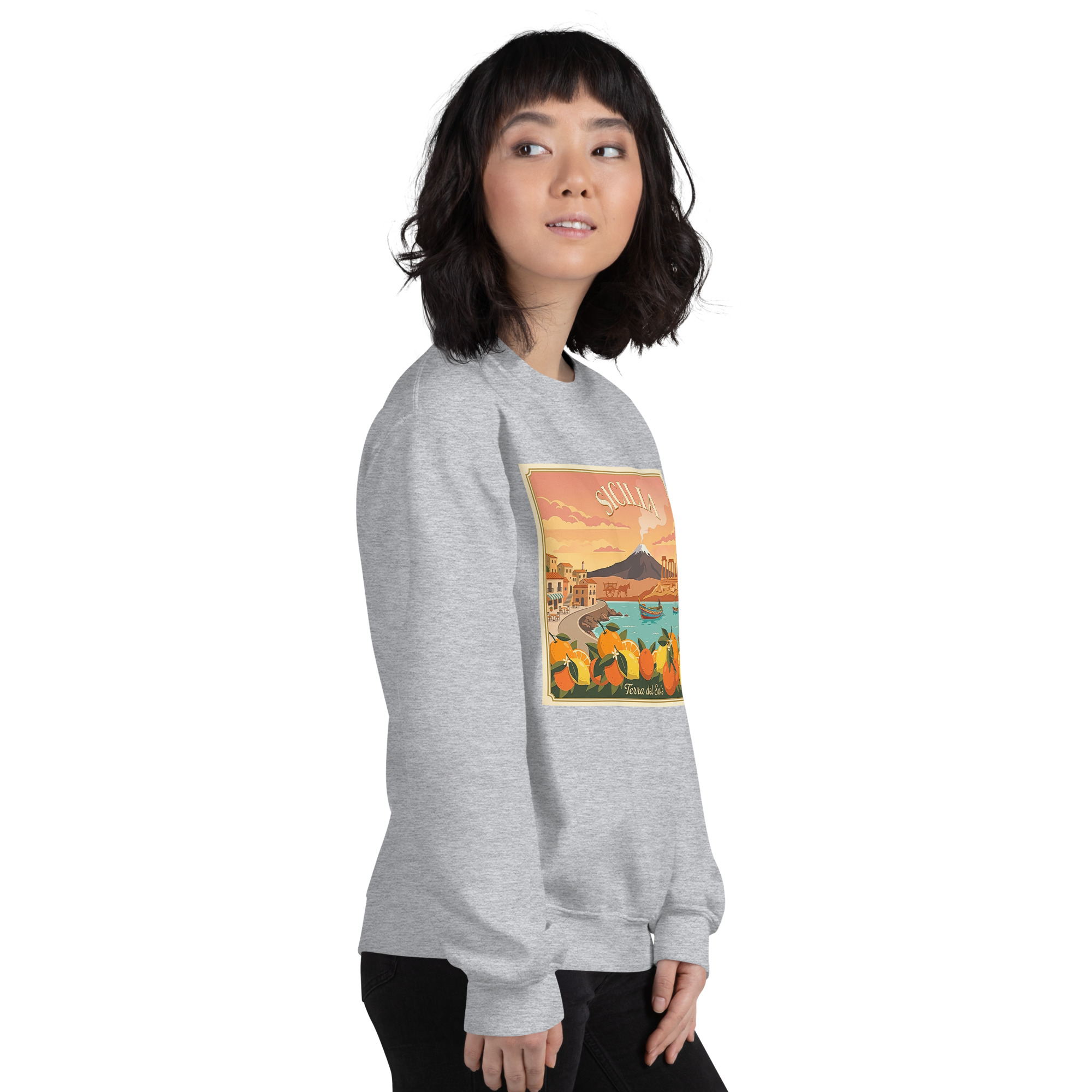 Felpa con cappuccio Unisex "Sicilia - Terra del sole" - immagine 163