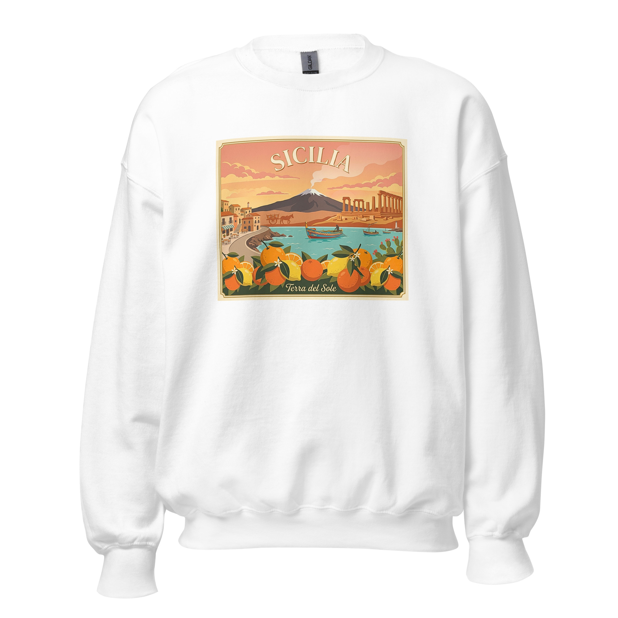 Felpa con cappuccio Unisex "Sicilia - Terra del sole" - immagine 12