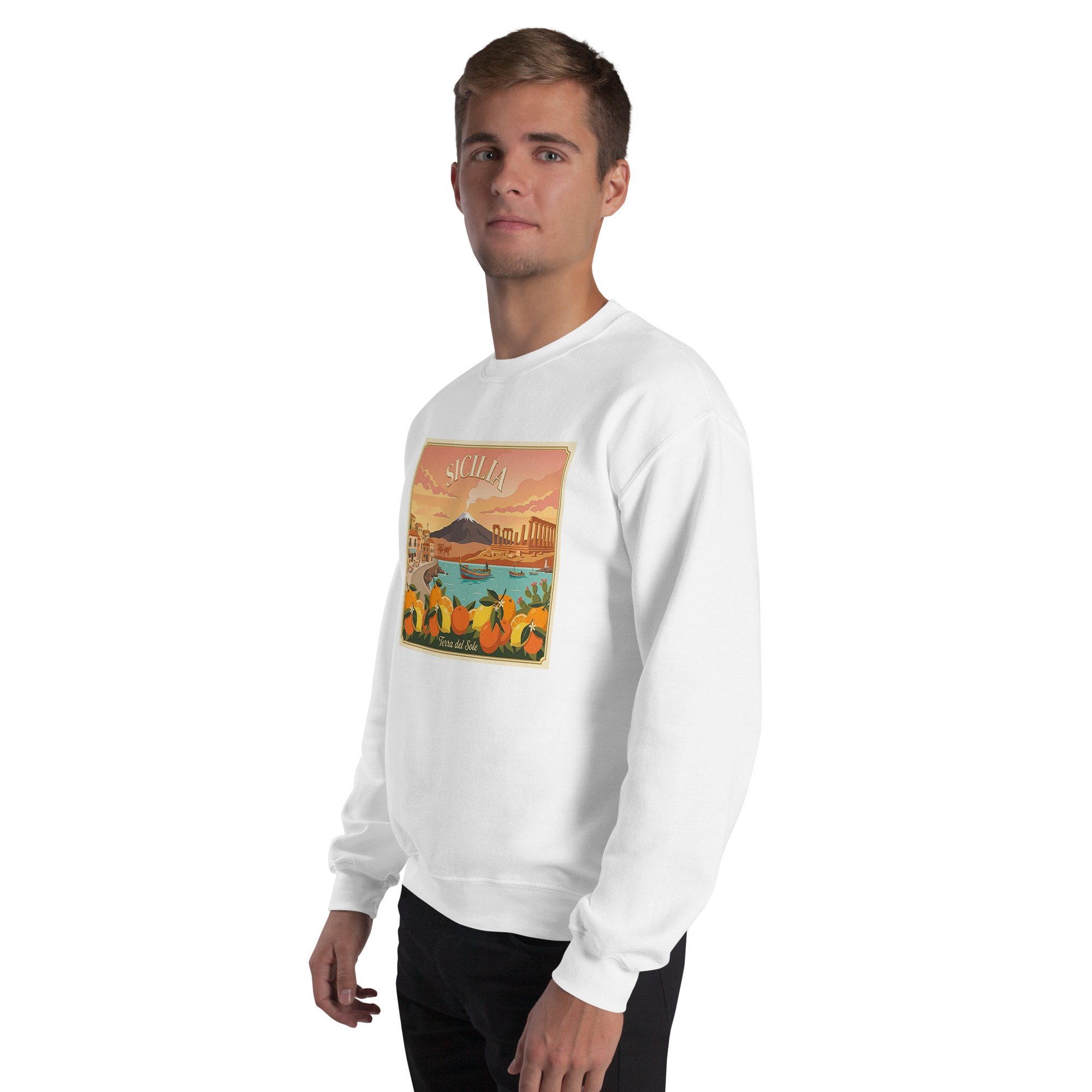 Felpa con cappuccio Unisex "Sicilia - Terra del sole" - immagine 60