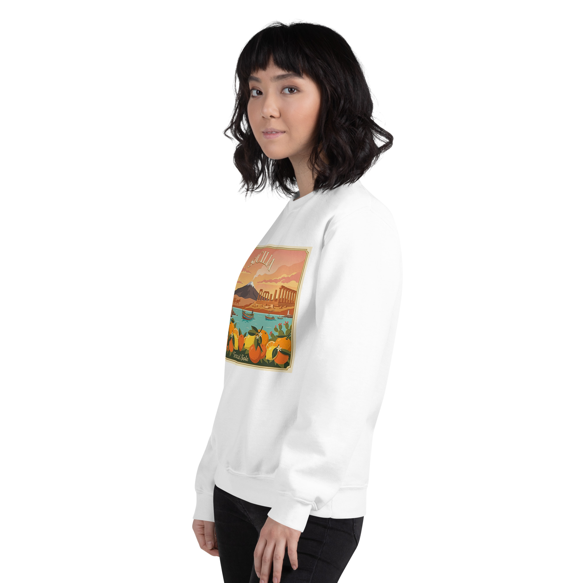 Felpa con cappuccio Unisex "Sicilia - Terra del sole" - immagine 150