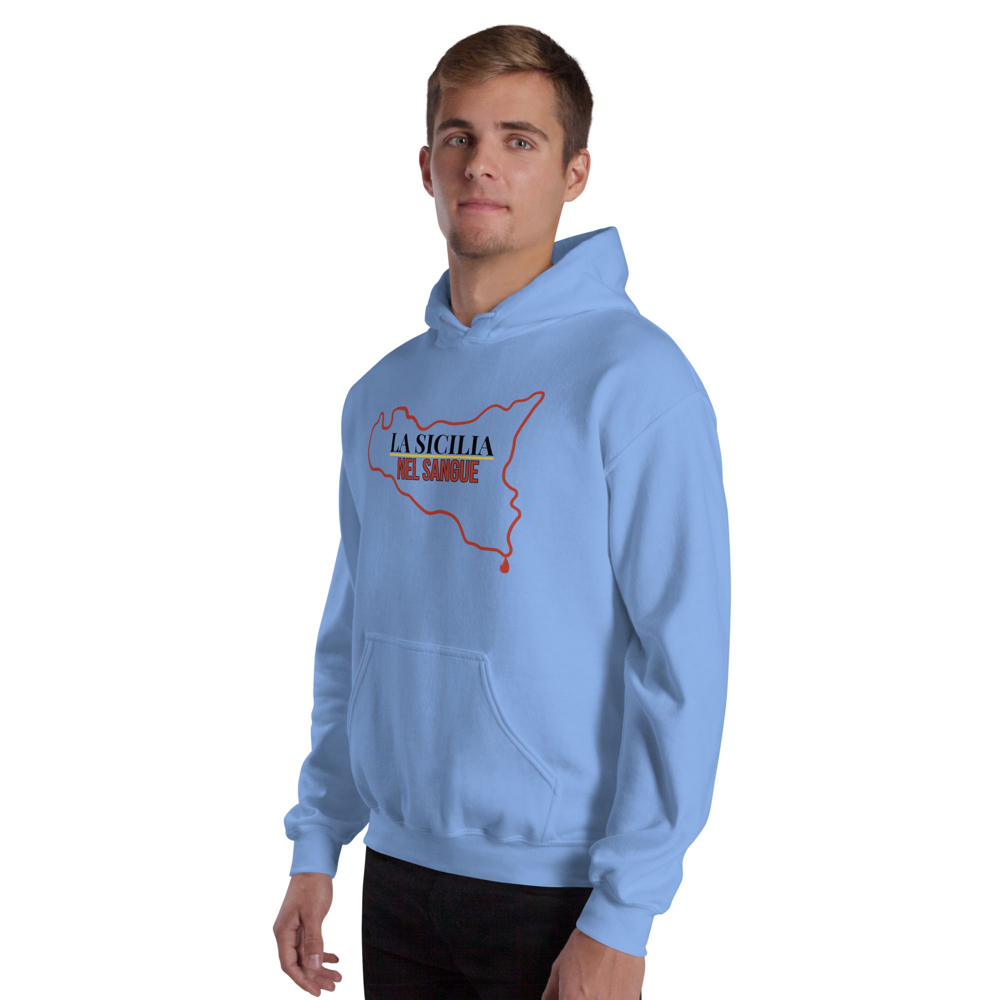 Felpa con cappuccio Unisex "La Sicilia nel sangue" - immagine 20