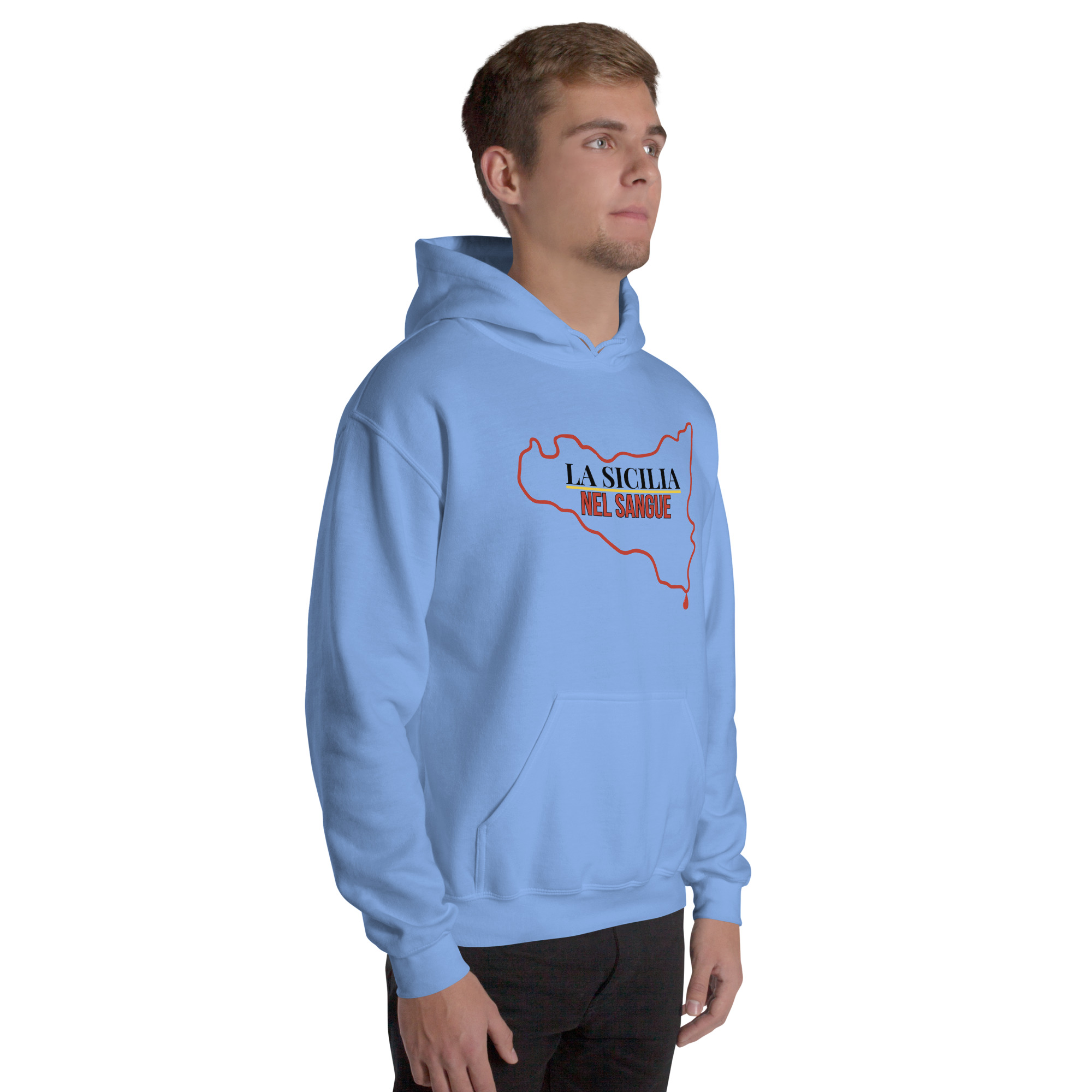Felpa con cappuccio Unisex "La Sicilia nel sangue" - immagine 32