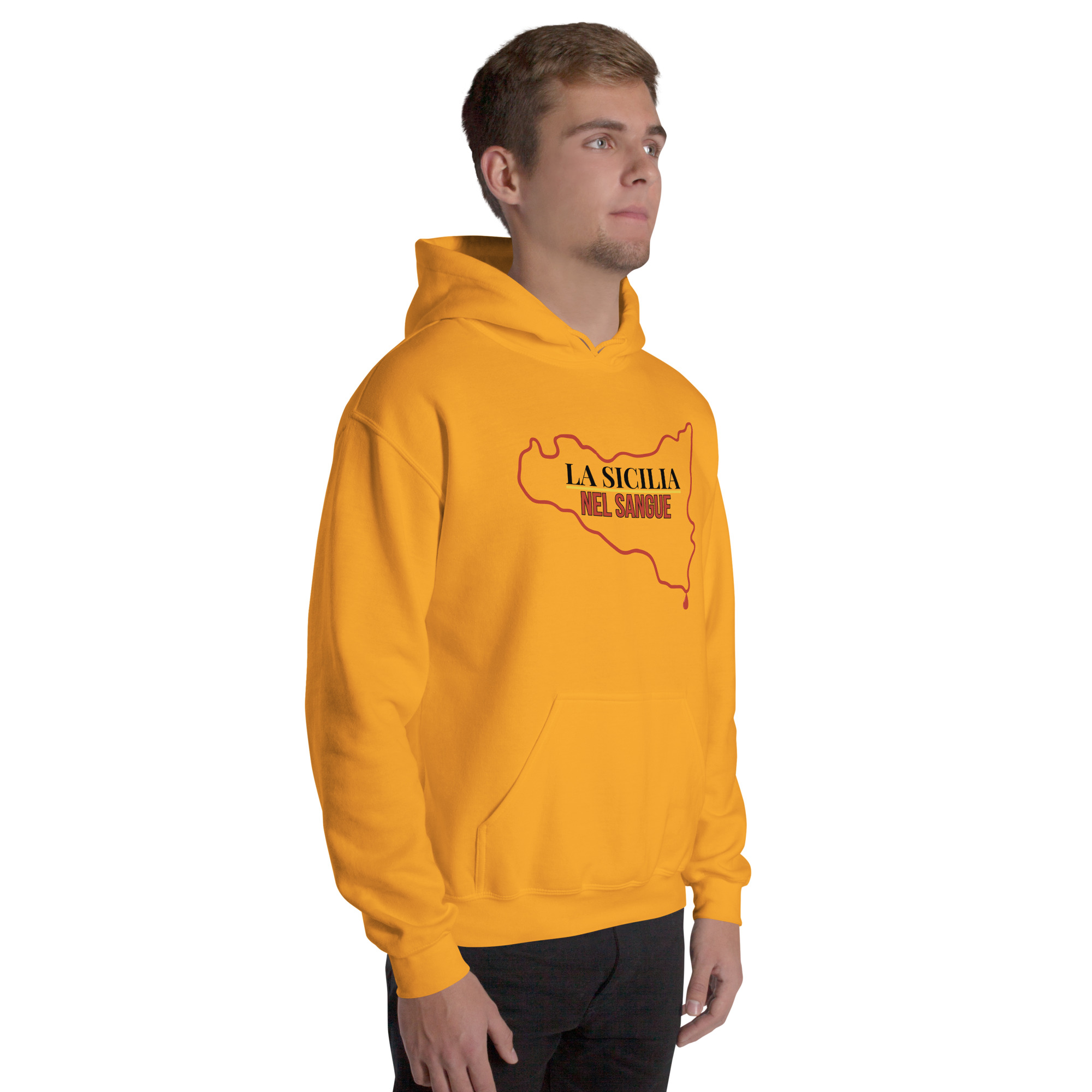 Felpa con cappuccio Unisex "La Sicilia nel sangue" - immagine 33