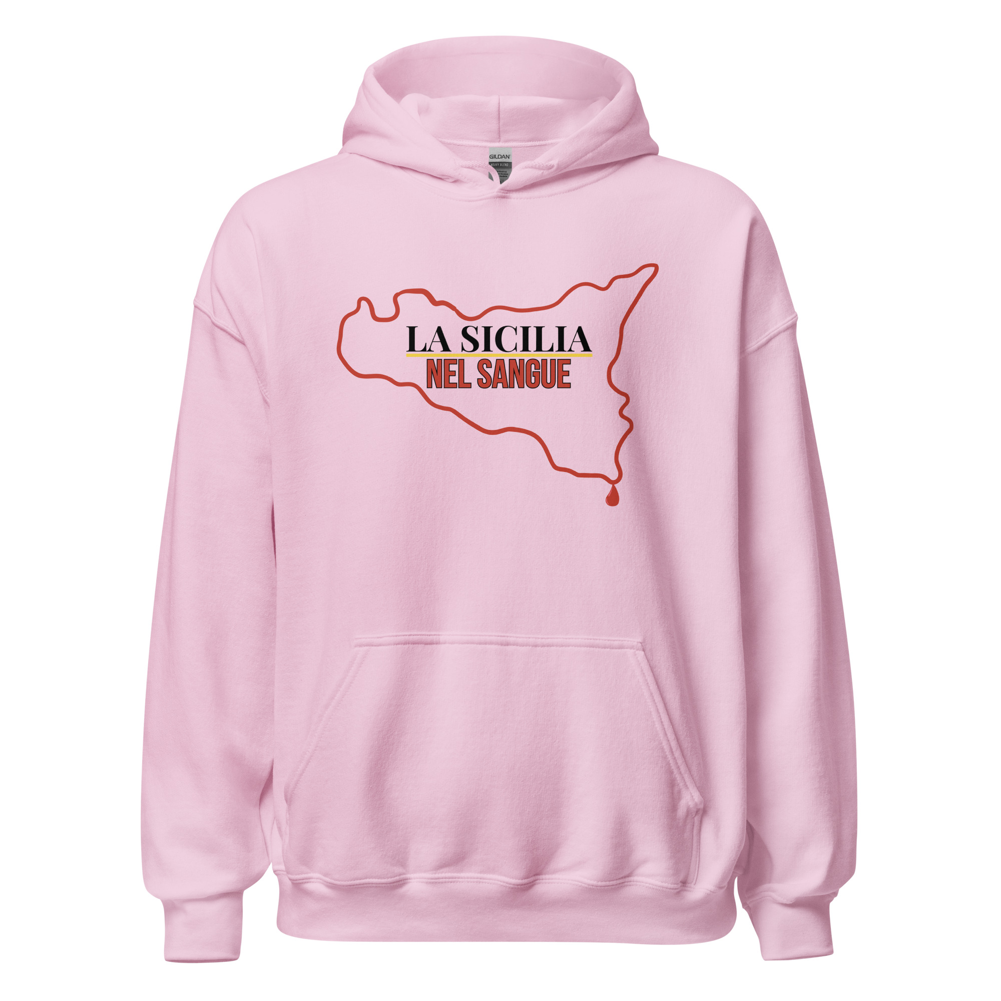 Felpa con cappuccio Unisex "La Sicilia nel sangue" - immagine 5